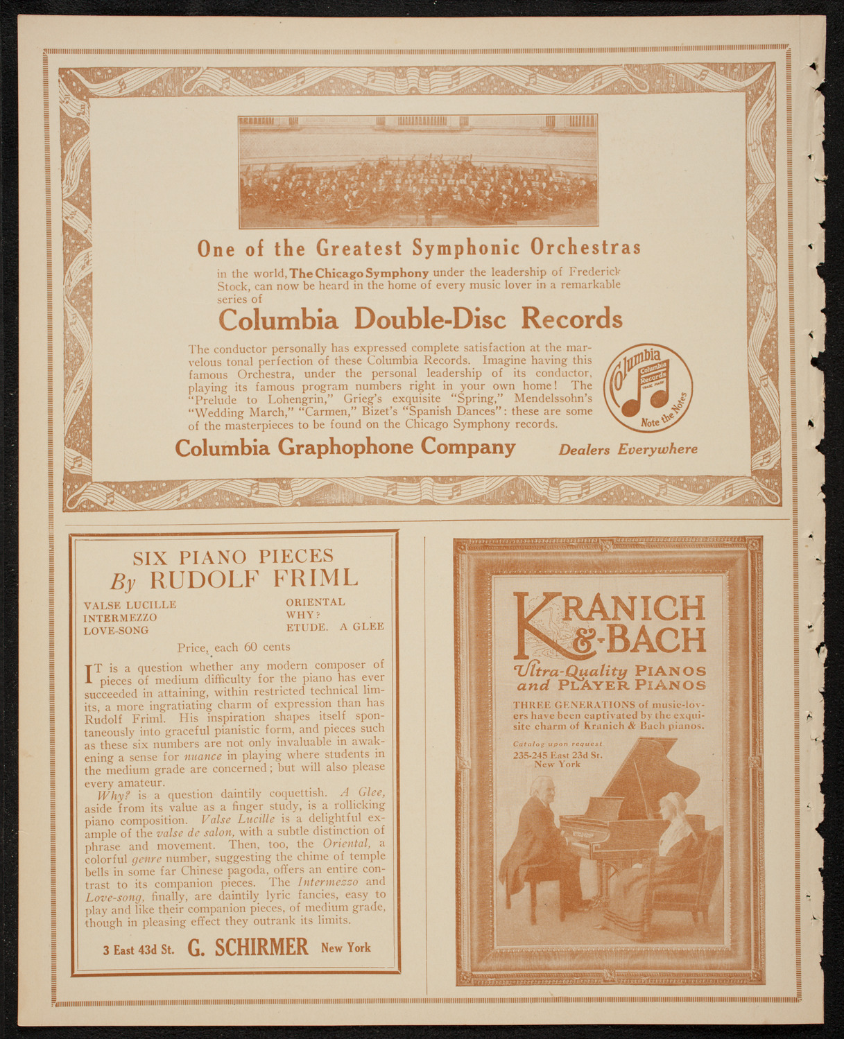 New York Philharmonic, January 17, 1917, program page 6