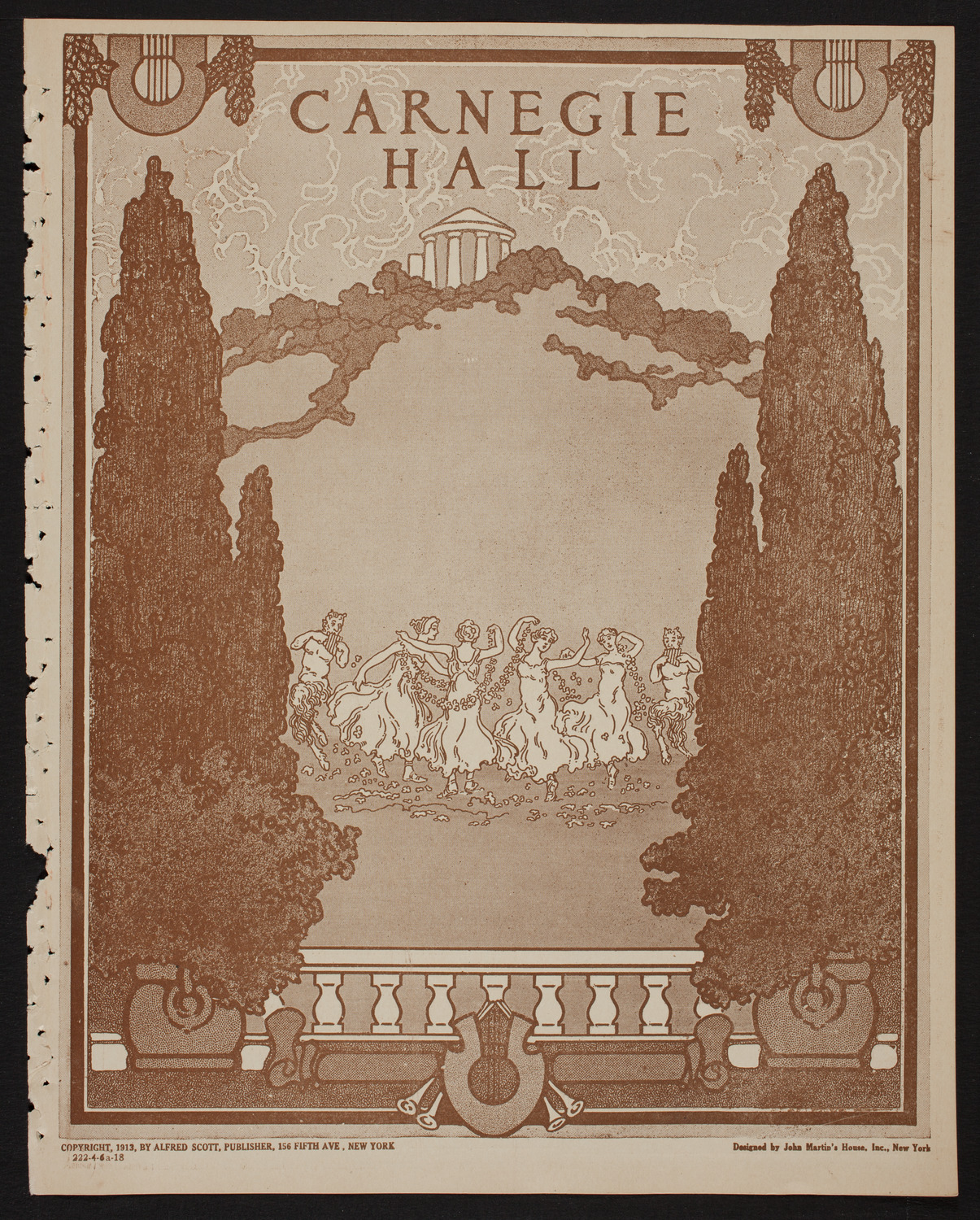Jascha Heifetz, Violin, April 6, 1918, program page 1