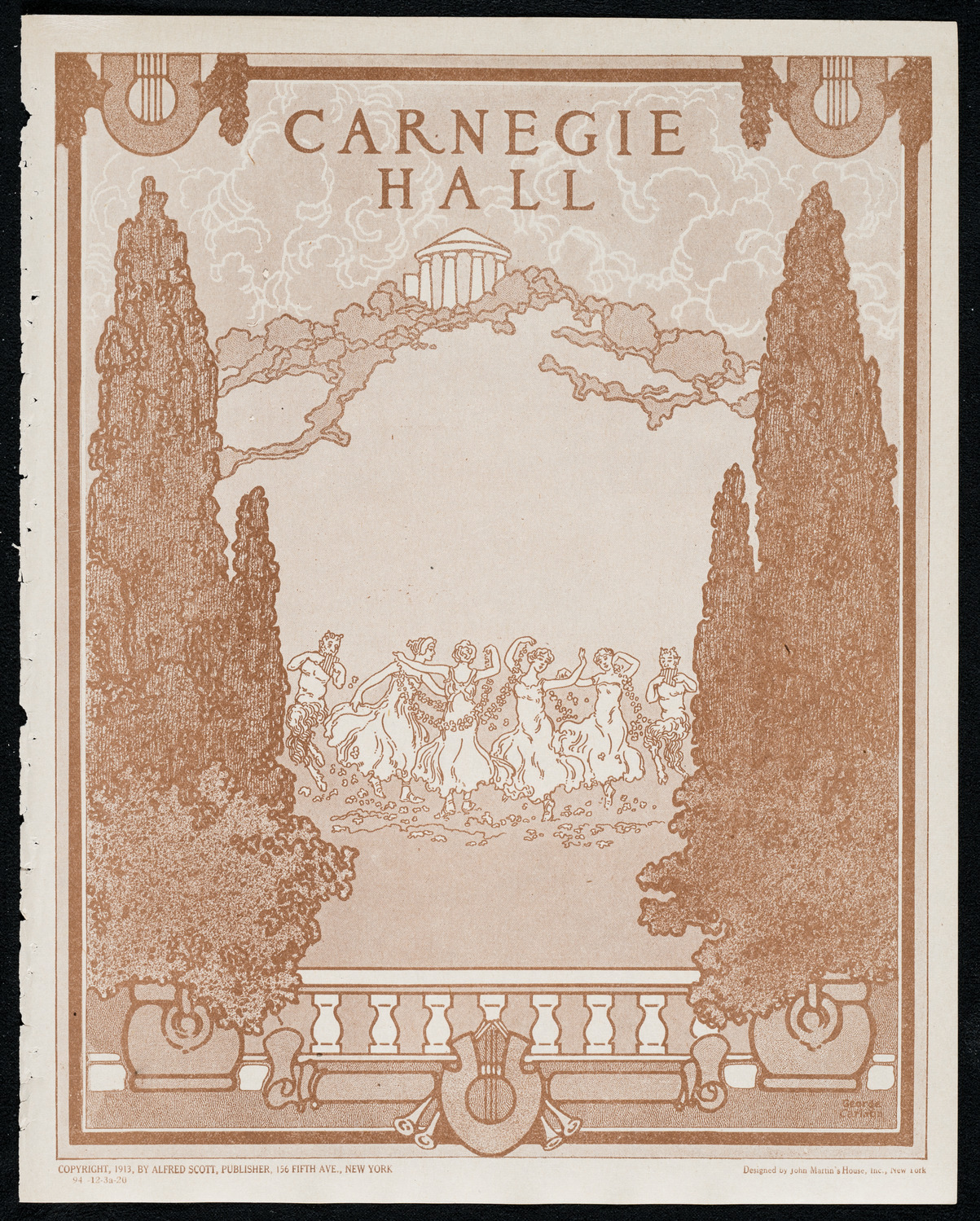 New York Philharmonic, December 3, 1920, program page 1