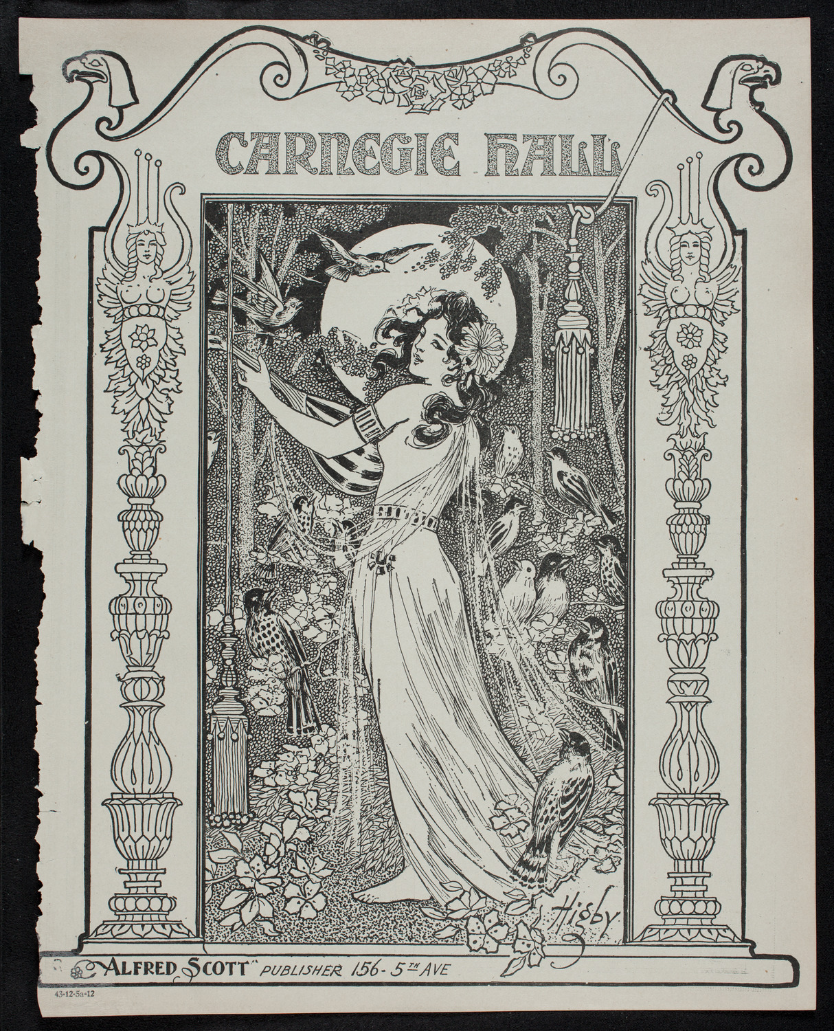 Eugène Ysaÿe, Violin, December 5, 1912, program page 1