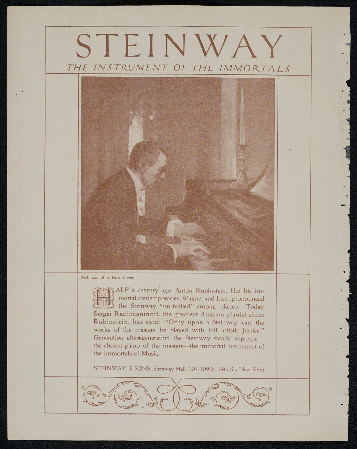 Fritz Kreisler, Violin, February 15, 1921, program page 4