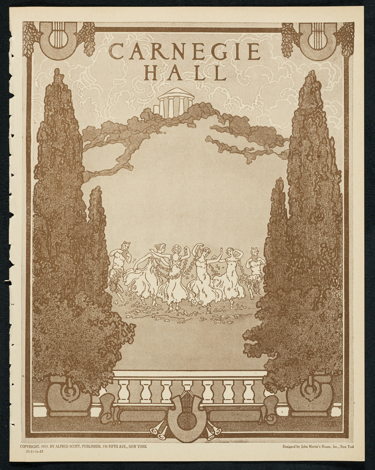 New York Symphony Orchestra, November 1, 1923, program page 1