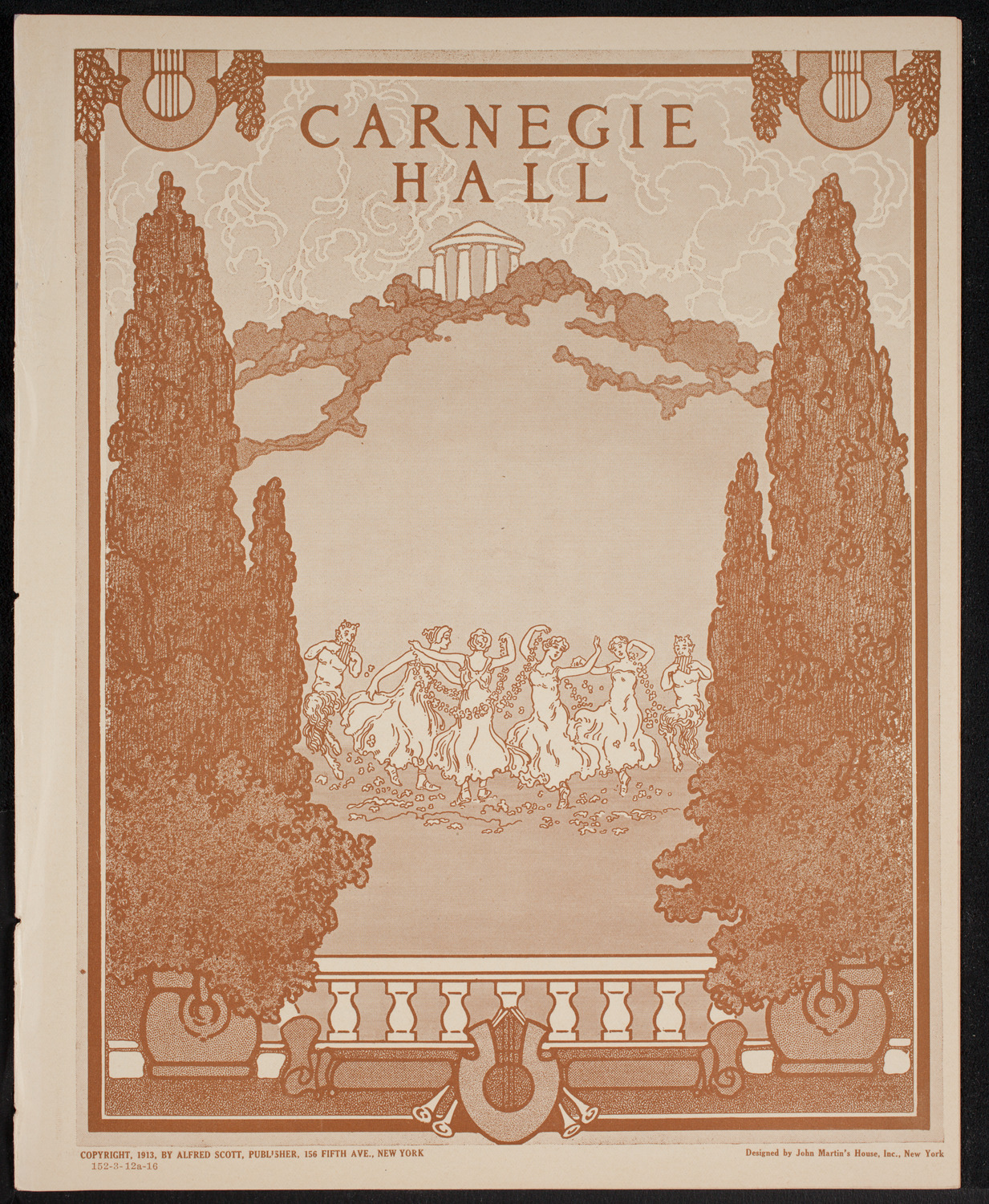 New York Symphony Orchestra, March 12, 1916, program page 1