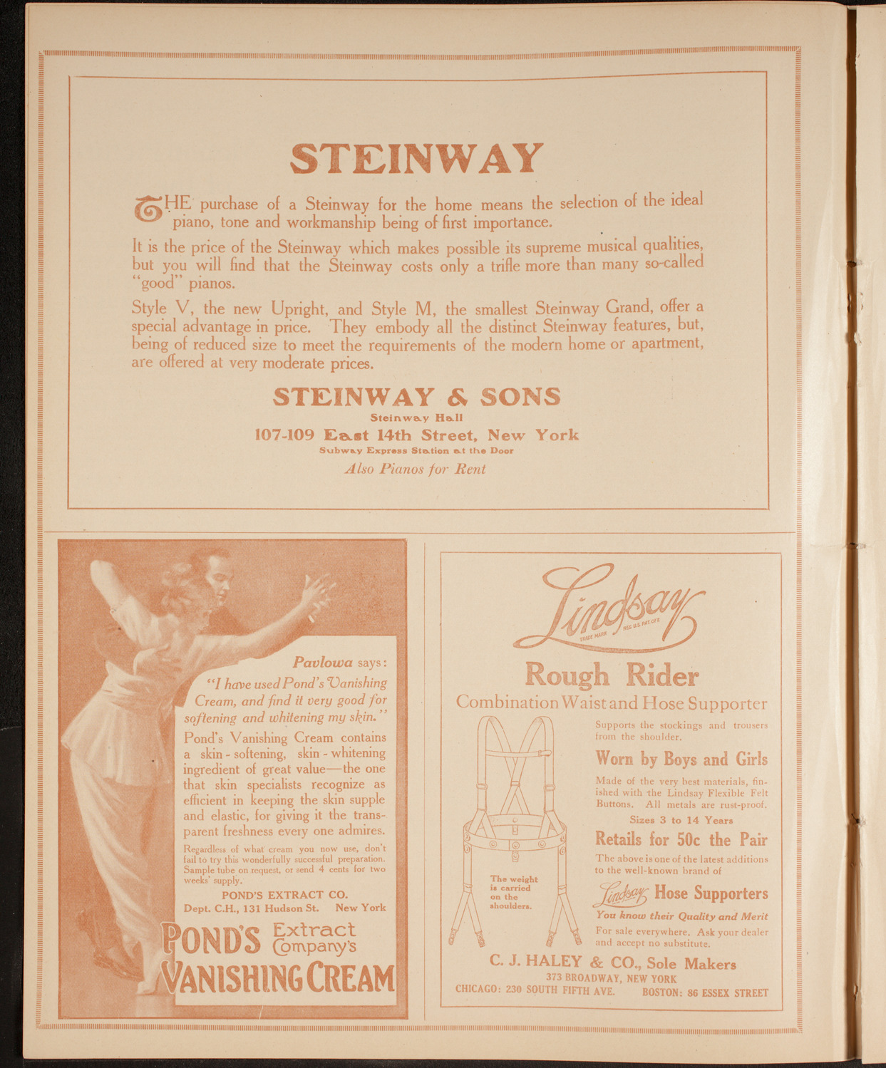 New York Philharmonic, January 8, 1915, program page 4