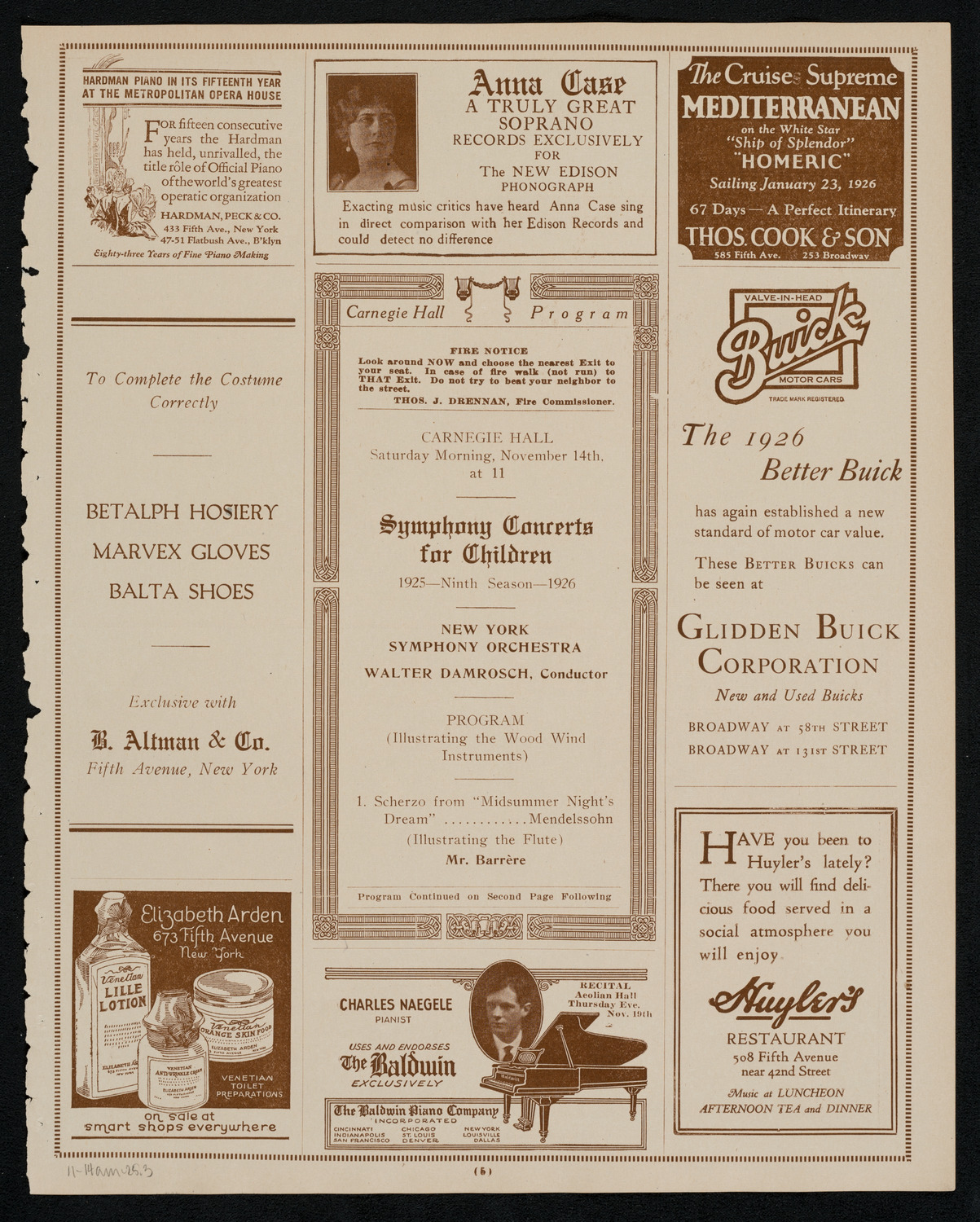 Symphony Concert for Young People, November 14, 1925, program page 5