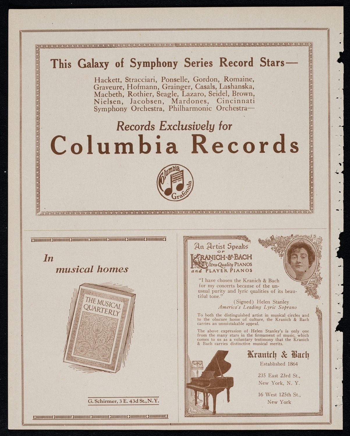 Boston Symphony Orchestra, November 4, 1920, program page 6