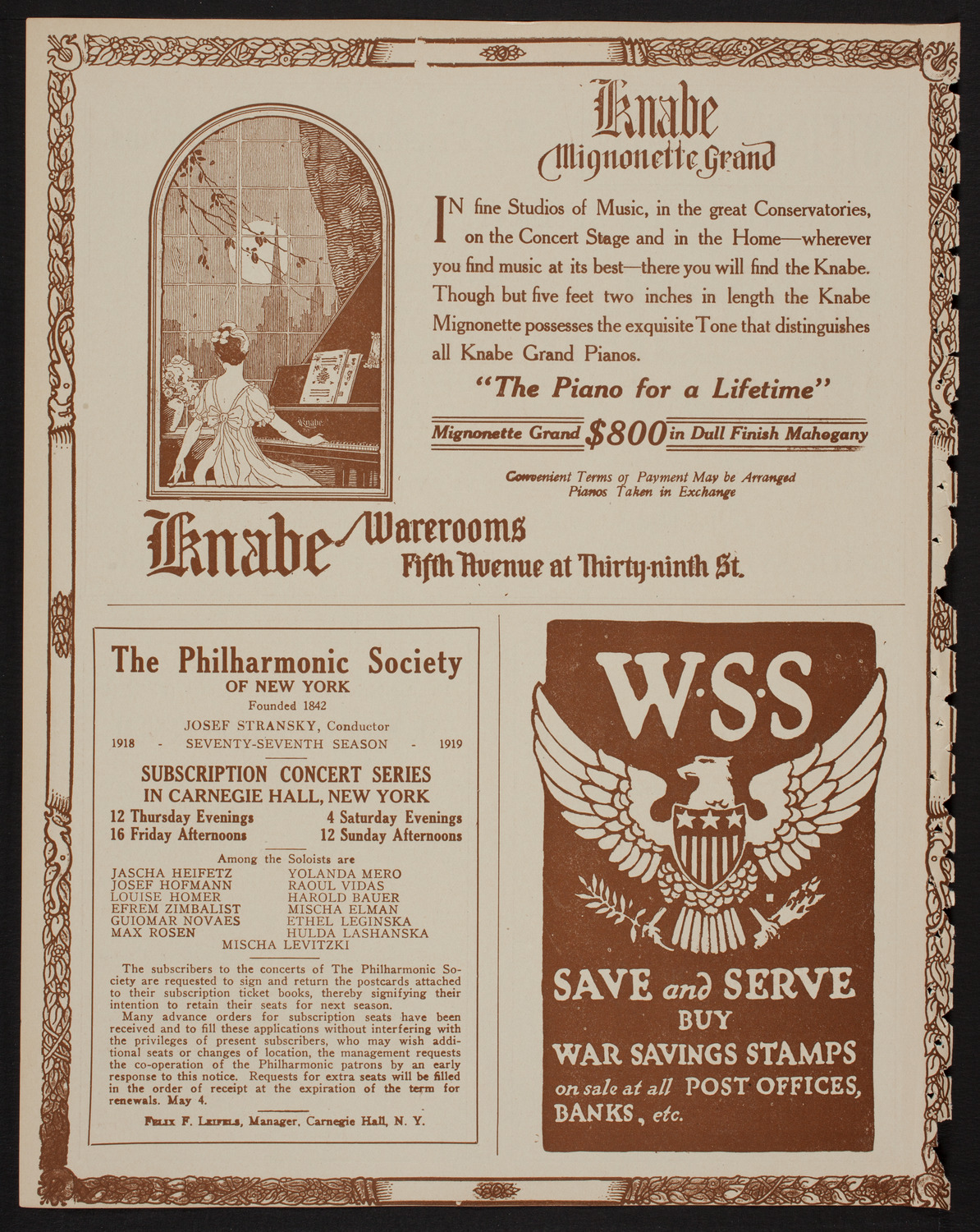 Nikolai Sokoloff Orchestral Concert, May 17, 1918, program page 12