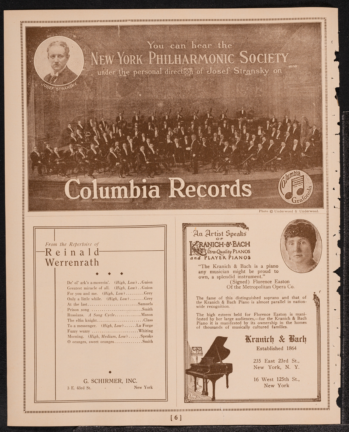 New York Area Methodist Episcopal Church Convention, November 14, 1921, program page 6