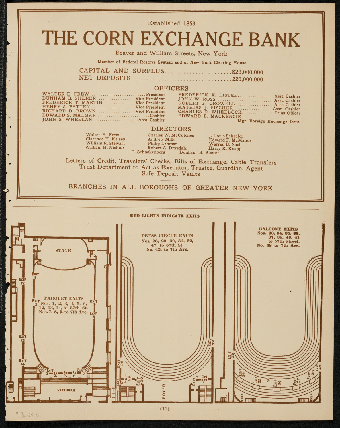 New York Philharmonic, April 3, 1925, program page 11