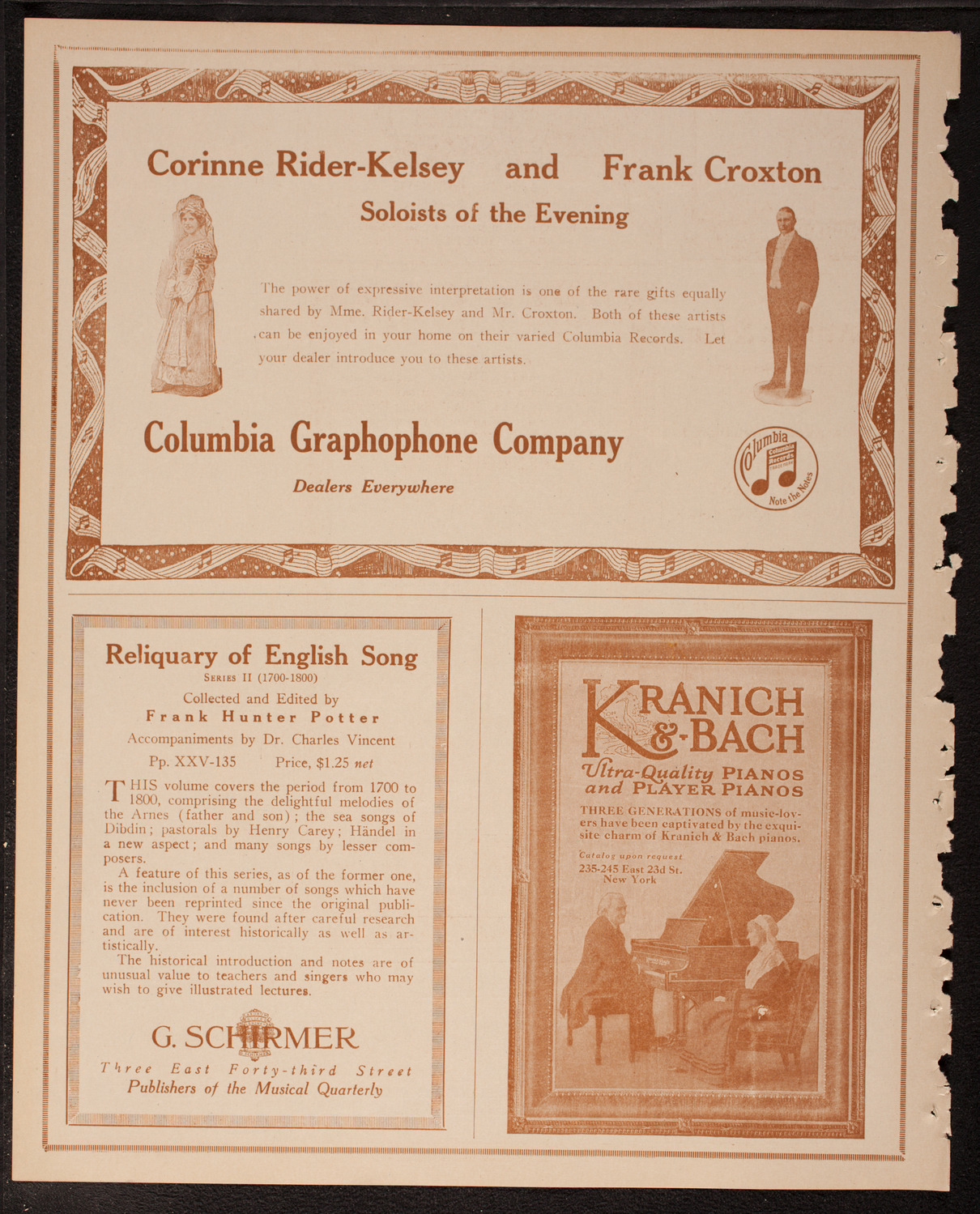 Oratorio Society of New York, April 5, 1917, program page 6