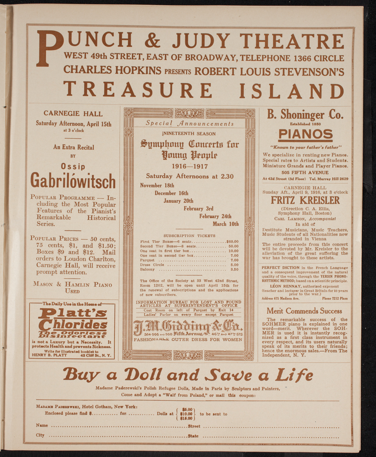 Ethel Leginska, Piano, March 31, 1916, program page 9