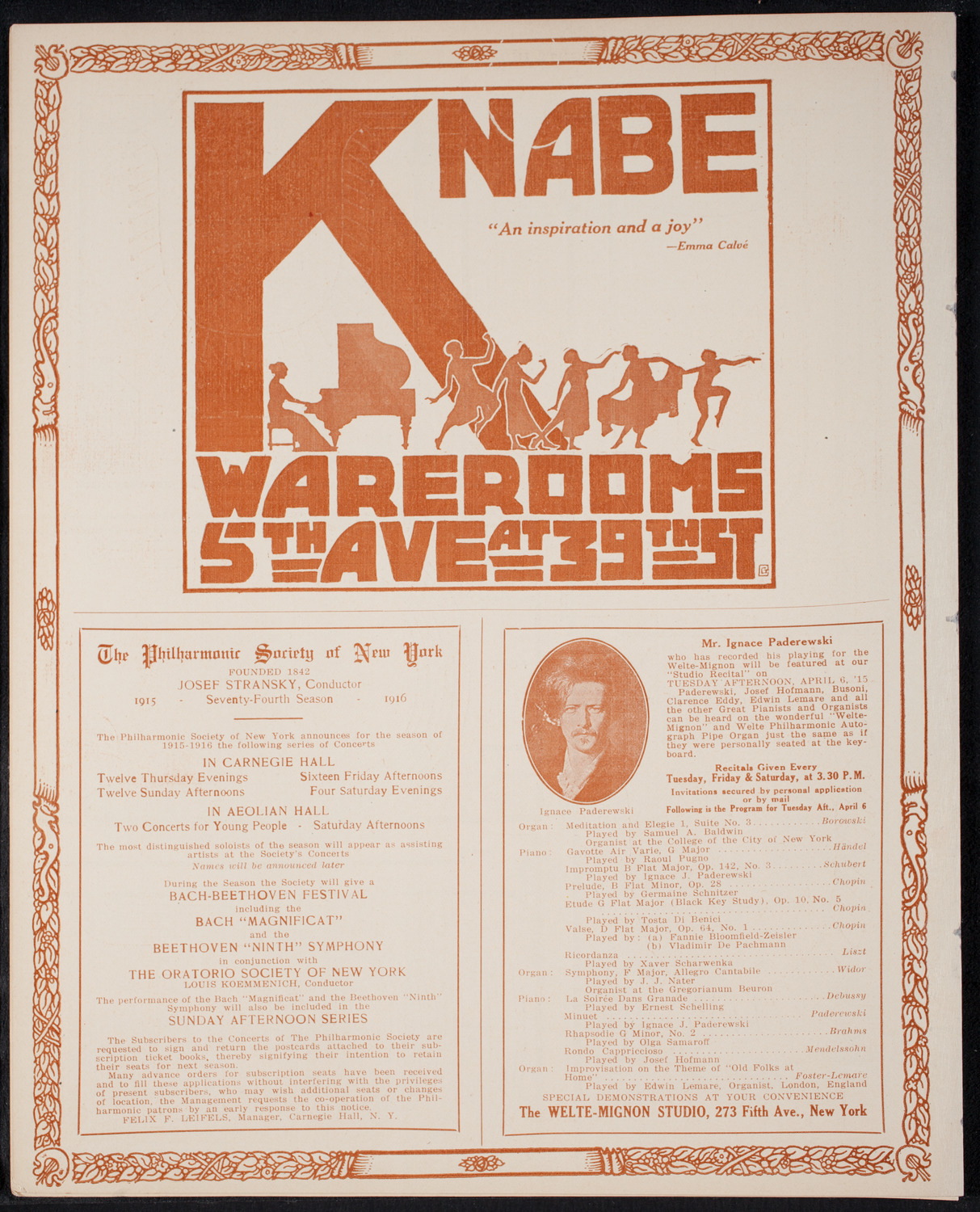 Debate: National Security, April 2, 1915, program page 12