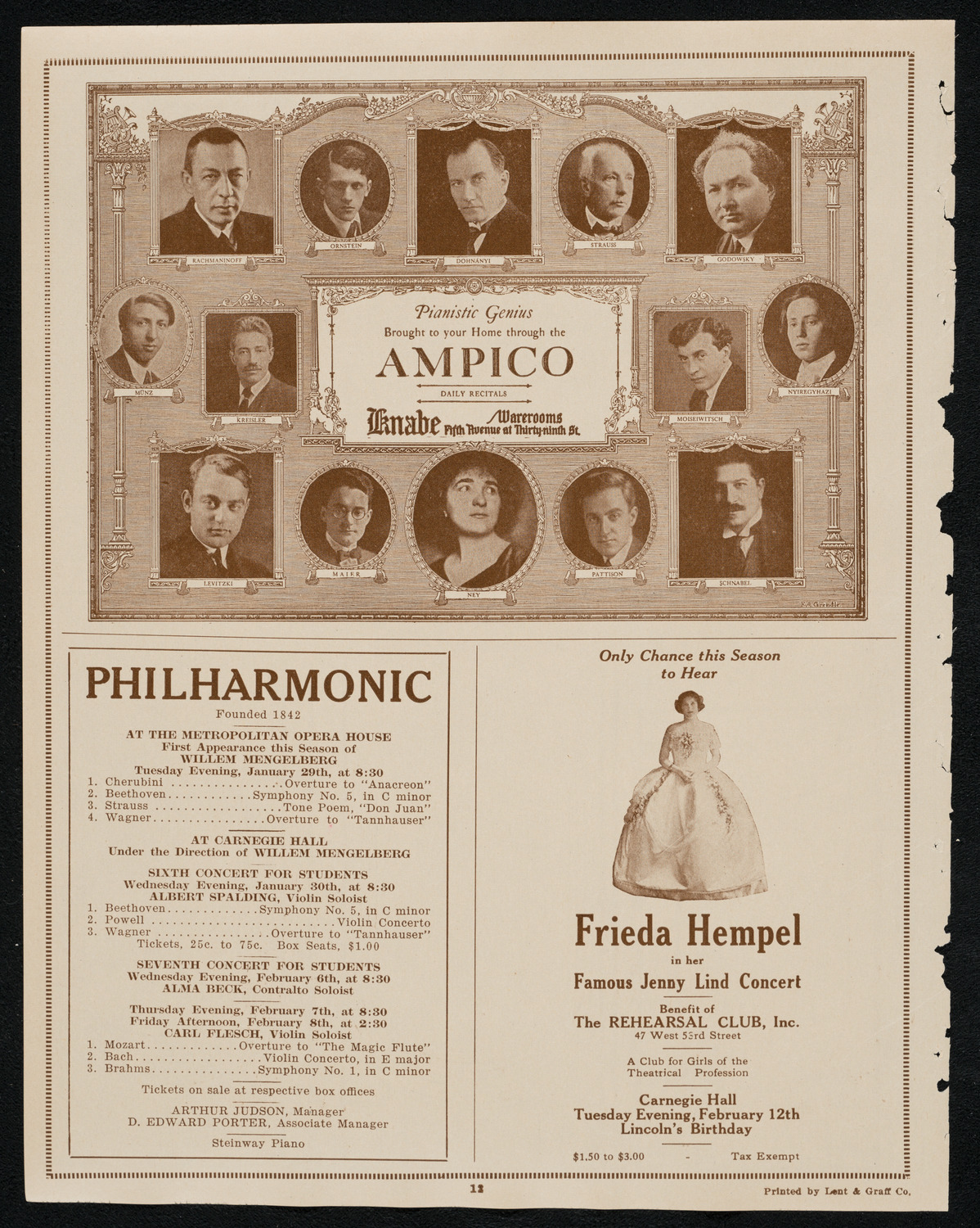 Burton Holmes Travelogue: Vienna to Berlin and the Ruhr, January 28, 1924, program page 12