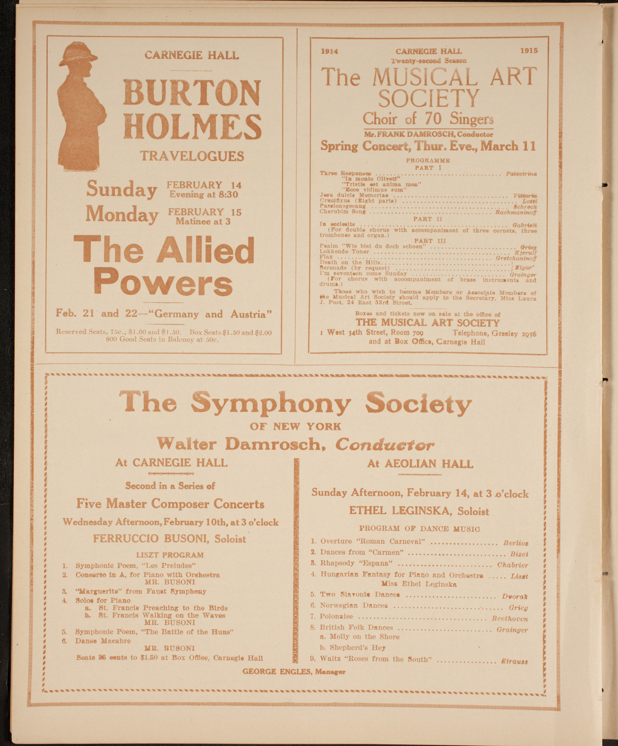 Hampton Institute Meeting and Concert, February 8, 1915, program page 8