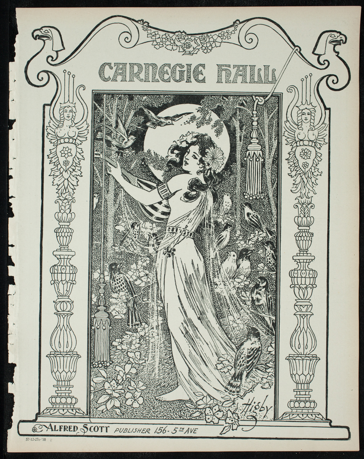 New York Philharmonic, December 27, 1910, program page 1
