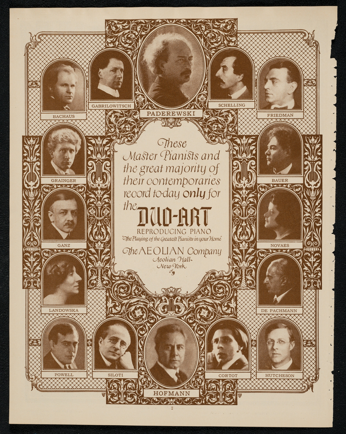 New York Symphony Orchestra, February 28, 1924, program page 2