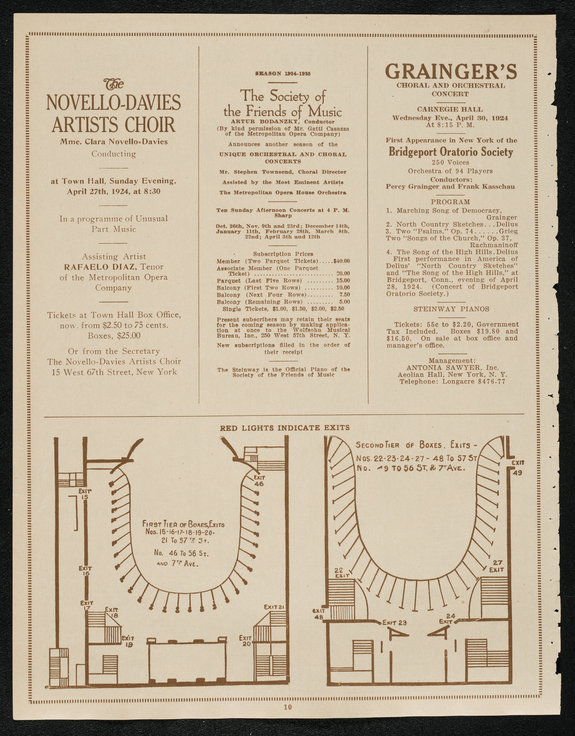 Lecture by Howard Carter, April 23, 1924, program page 10