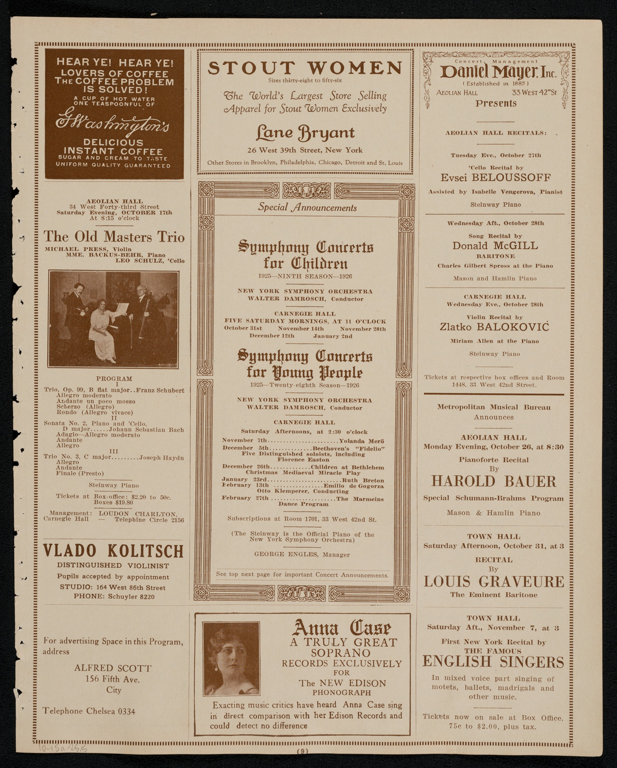 Lecture by Captain Roald Amundsen, October 15, 1925, program page 9