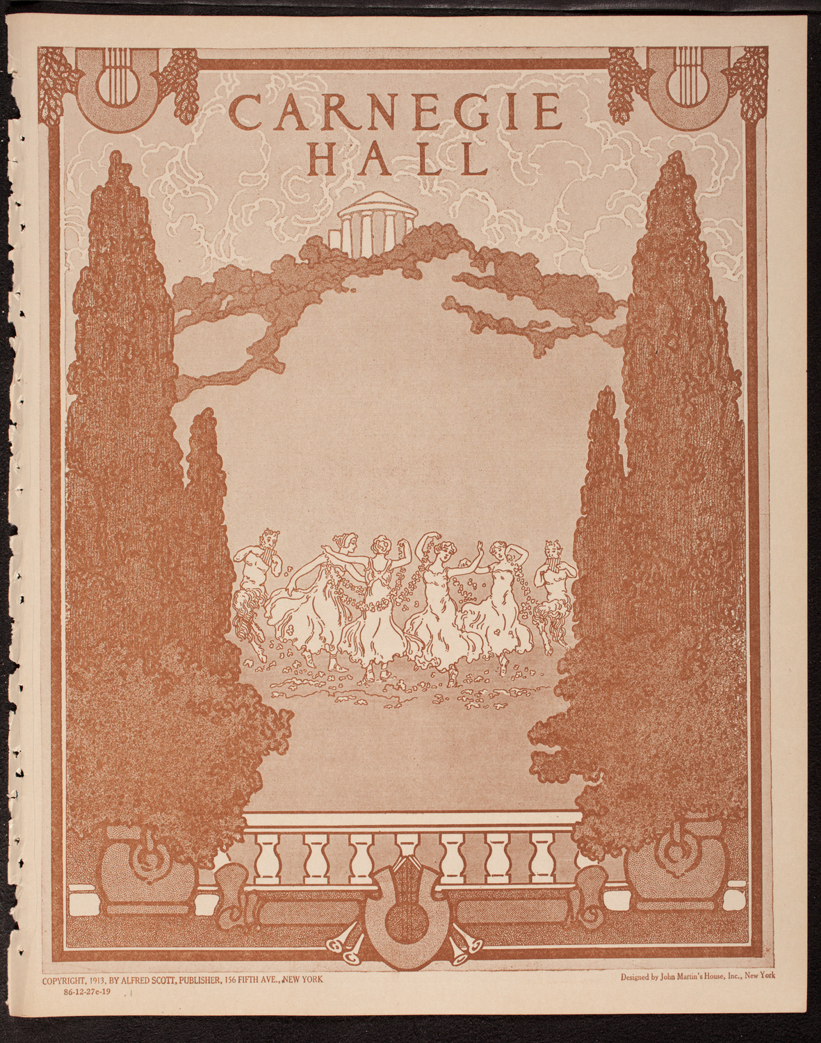 Kanellos Ballet Hellenique, December 27, 1919, program page 1
