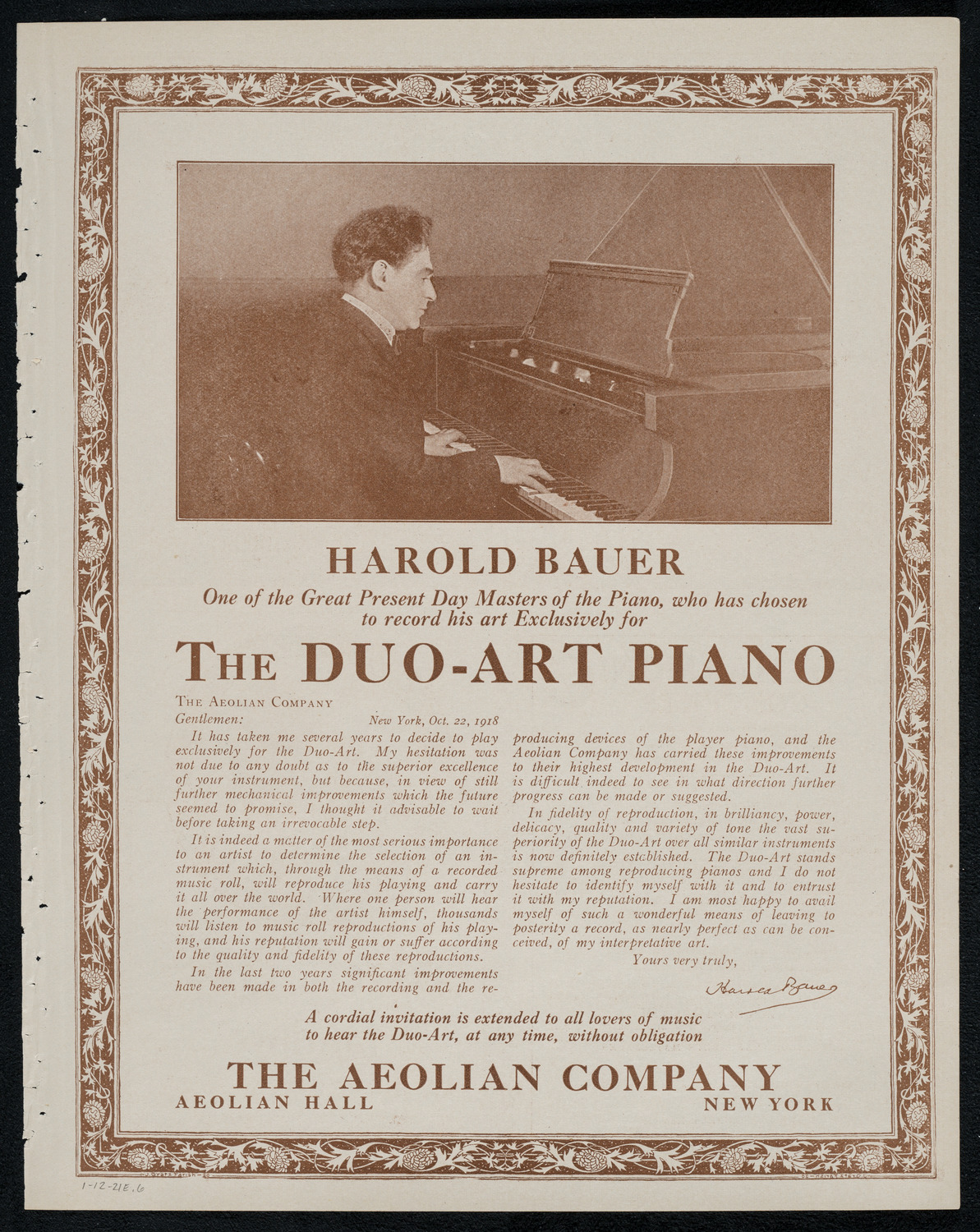 Schola Cantorum of New York, January 12, 1921, program page 11