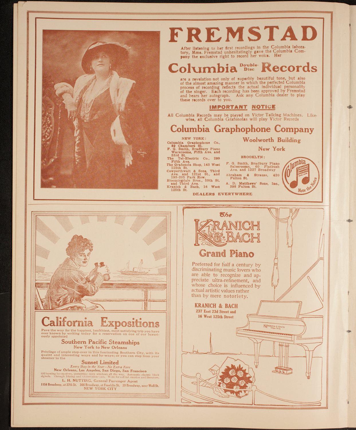 New York Philharmonic, January 10, 1915, program page 6