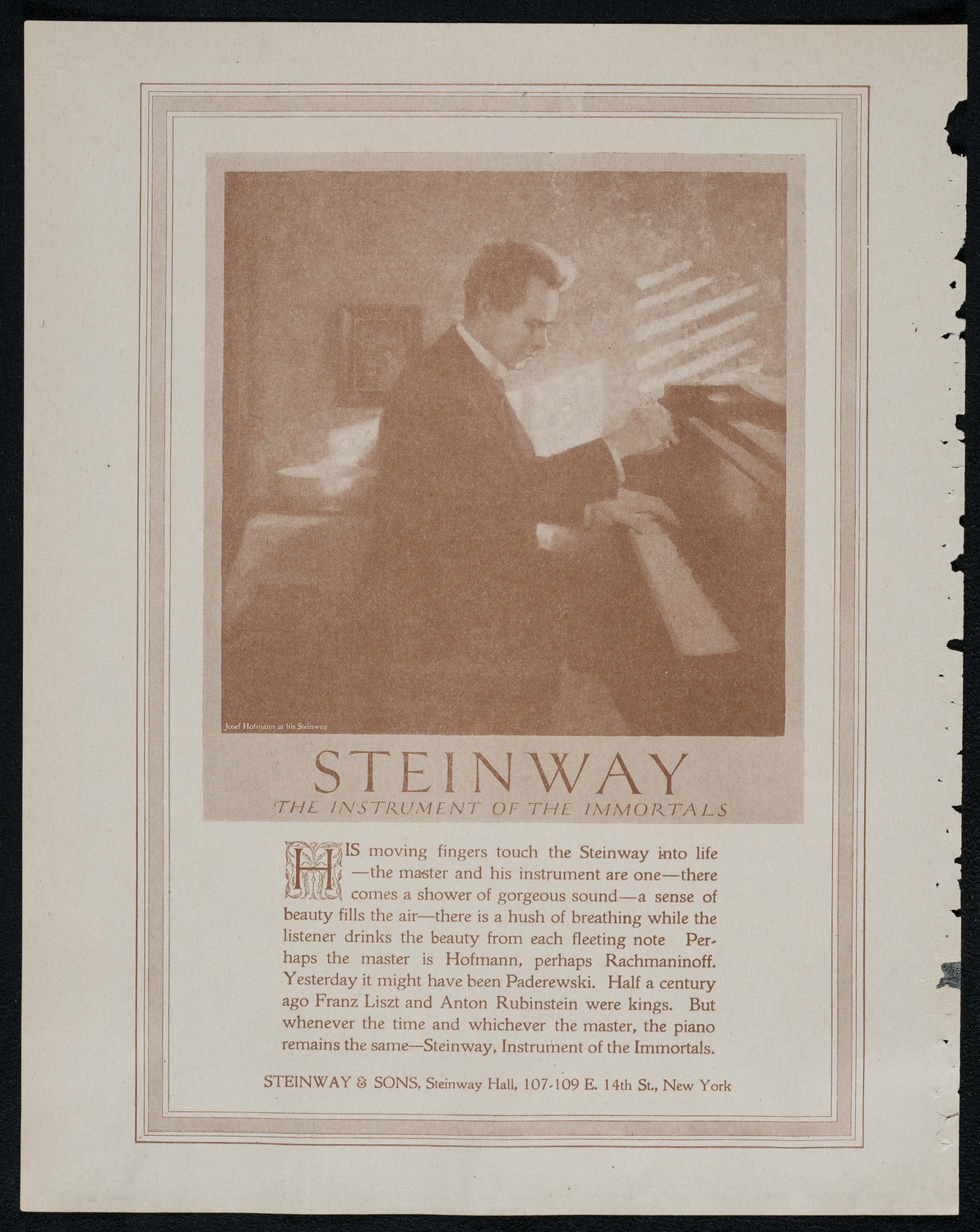 New York Philharmonic, January 16, 1921, program page 4