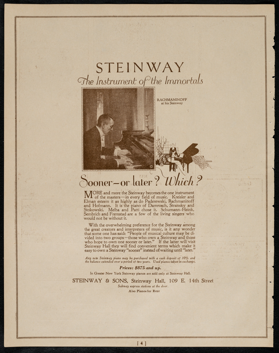 Vestoff-Serova School of Dancing, April 22, 1922, program page 4