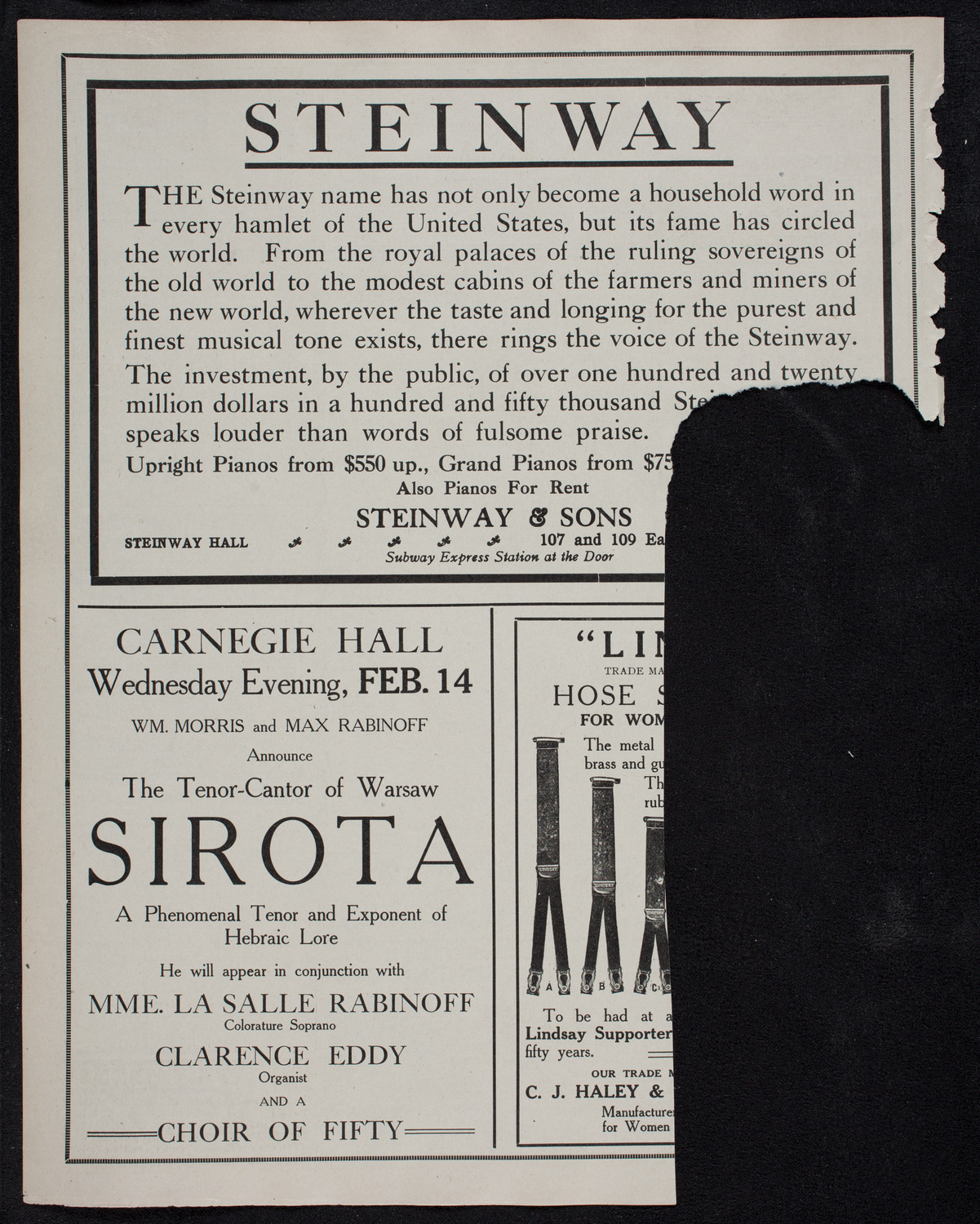 Russian Symphony Society of New York, February 11, 1912, program page 4