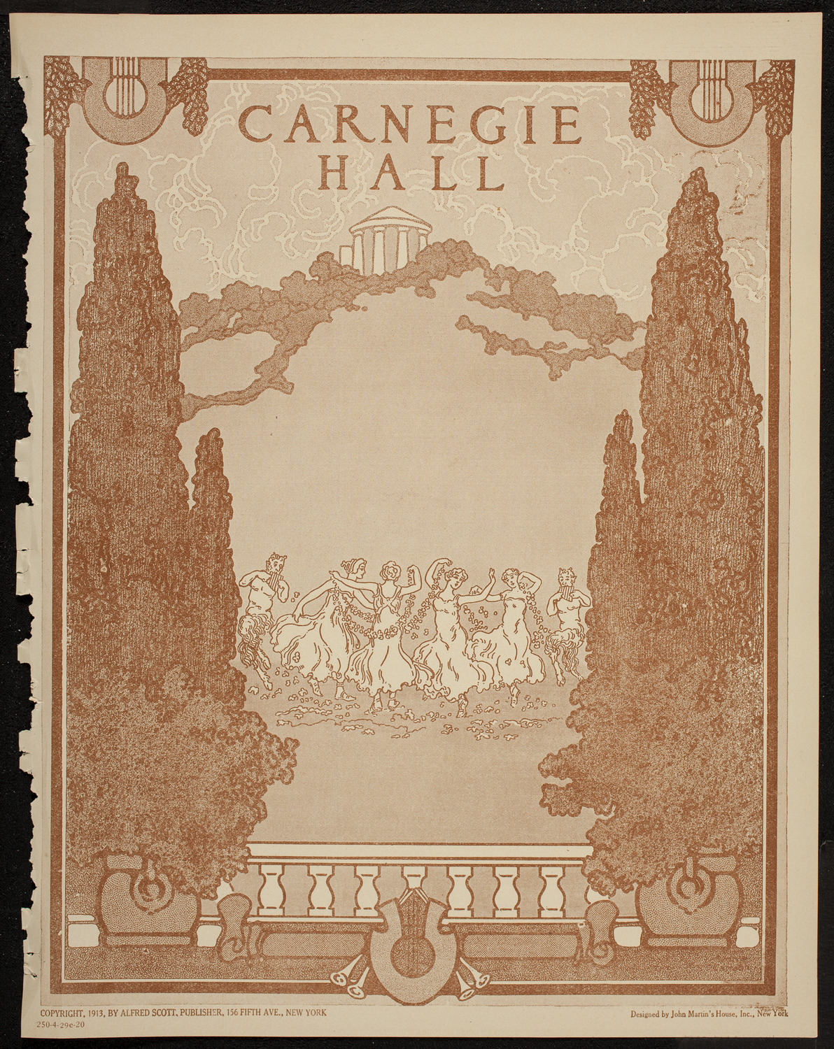 Benefit: St. Andrew's One Cent Coffee Stands Society, April 29, 1920, program page 1