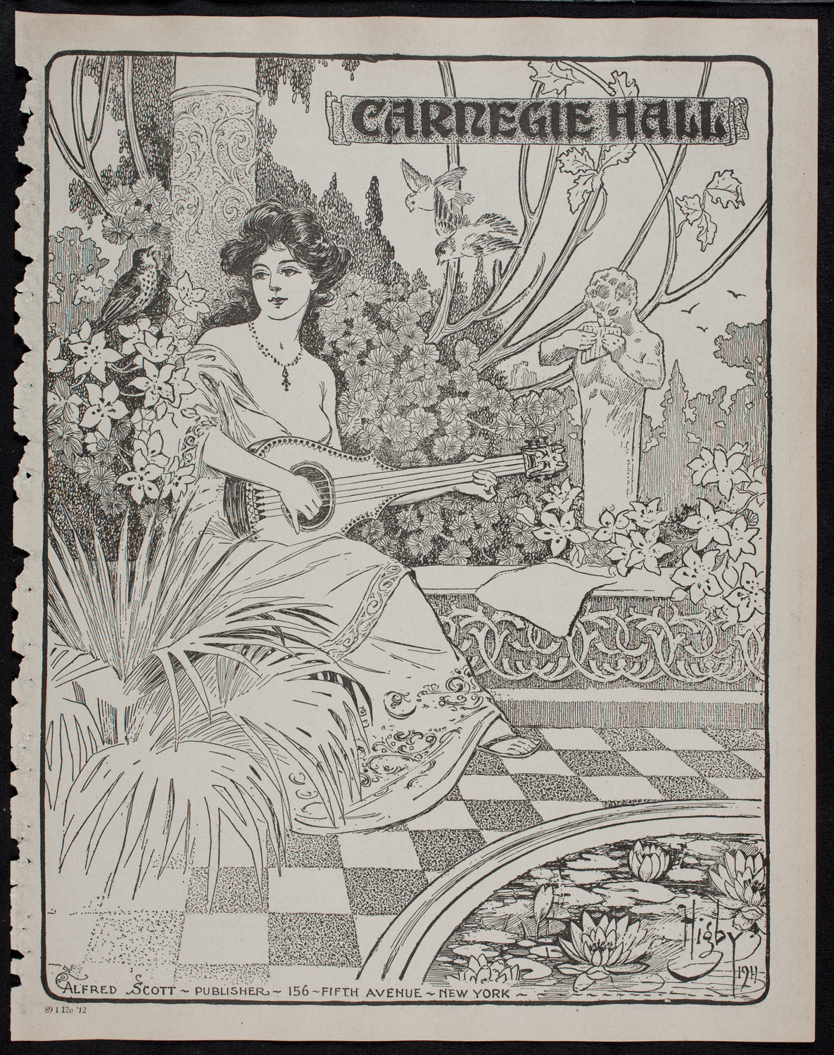 Paulo Gruppe with the Russian Symphony Orchestra, January 12, 1912, program page 1