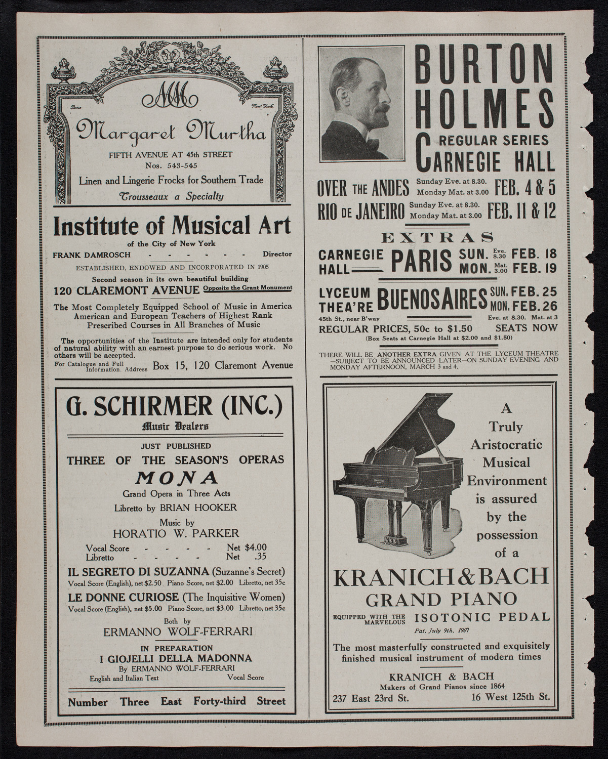 Katharine Goodson, Piano, January 30, 1912, program page 6