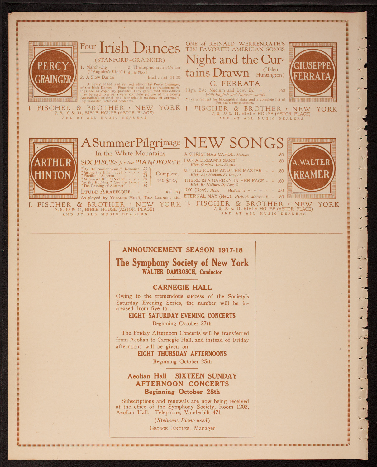 Graduation: Packard Commercial School, May 24, 1917, program page 8