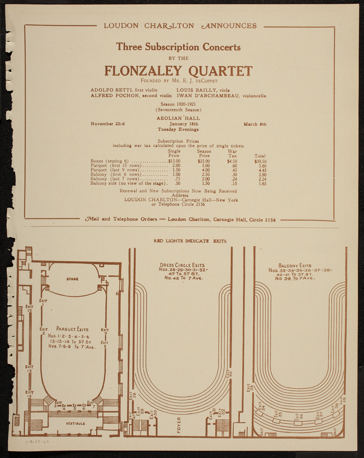 Cantor Zavel Kwartin, Baritone, May 9, 1920, program page 11