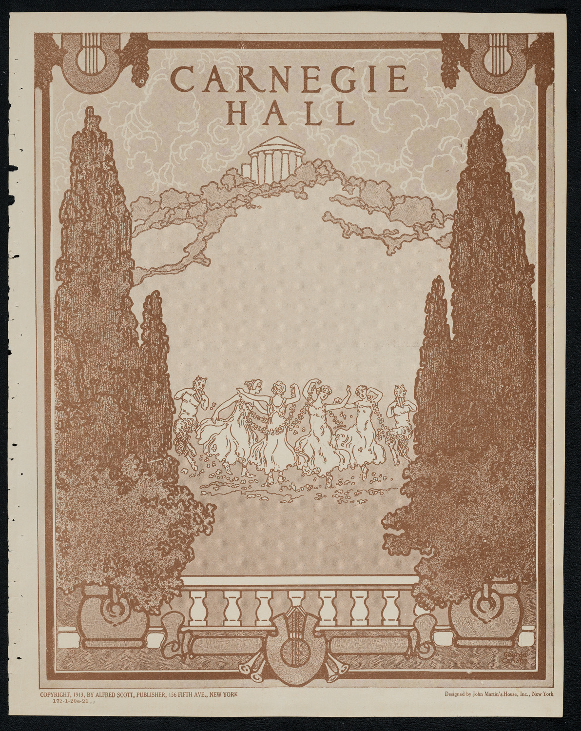 New York Philharmonic, January 20, 1921, program page 1