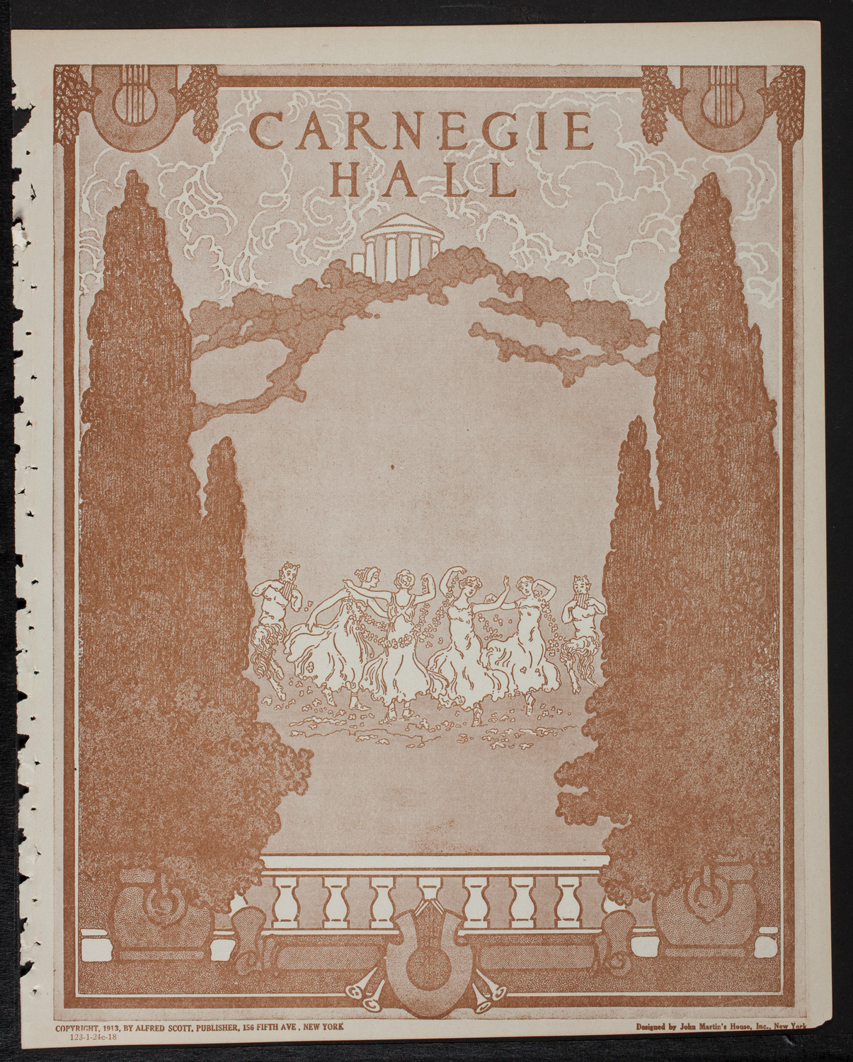 New York Philharmonic, January 24, 1918, program page 1