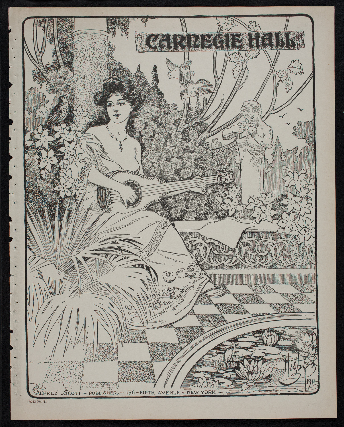 New York Philharmonic, December 29, 1911, program page 1