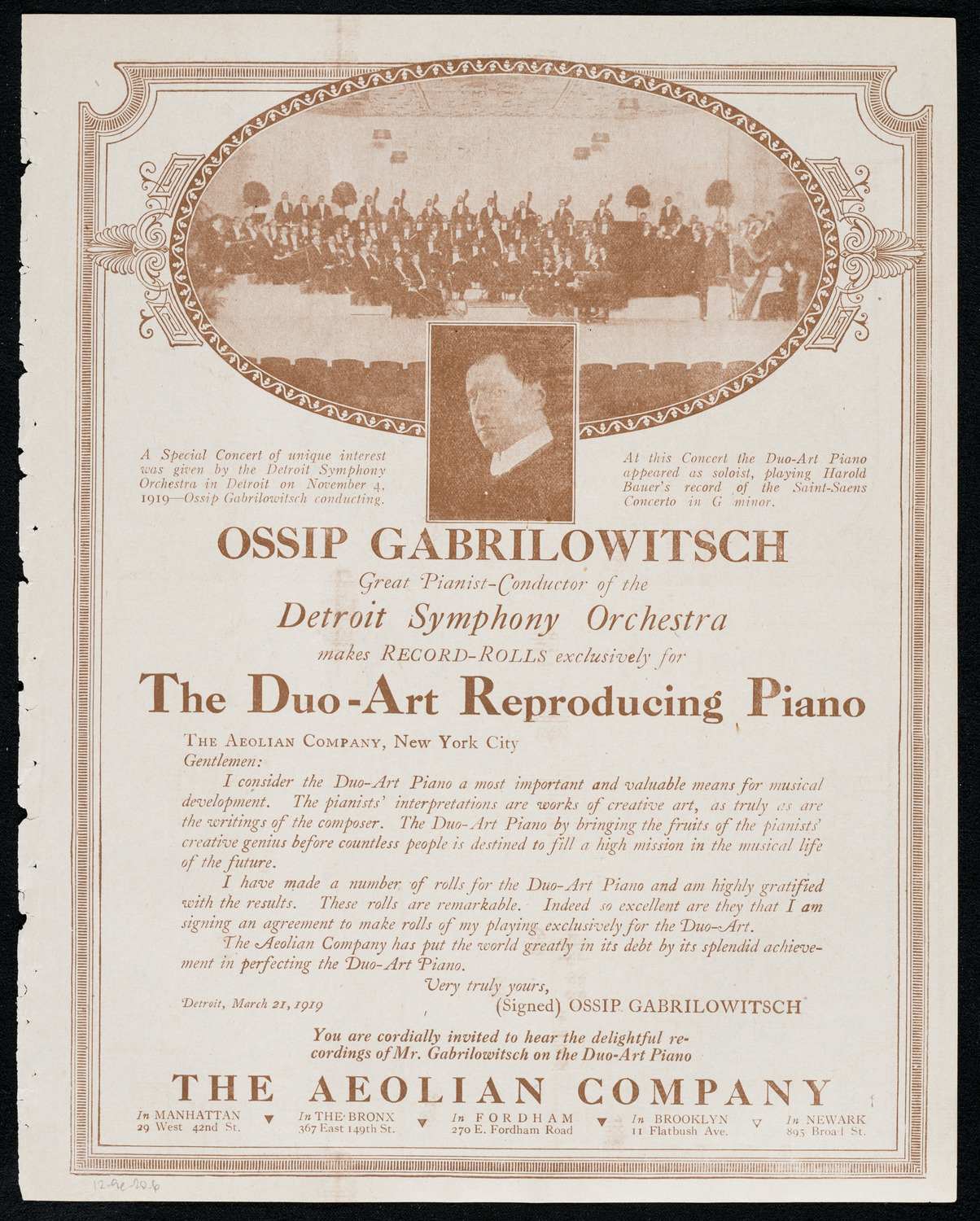 New York Philharmonic, December 9, 1920, program page 11