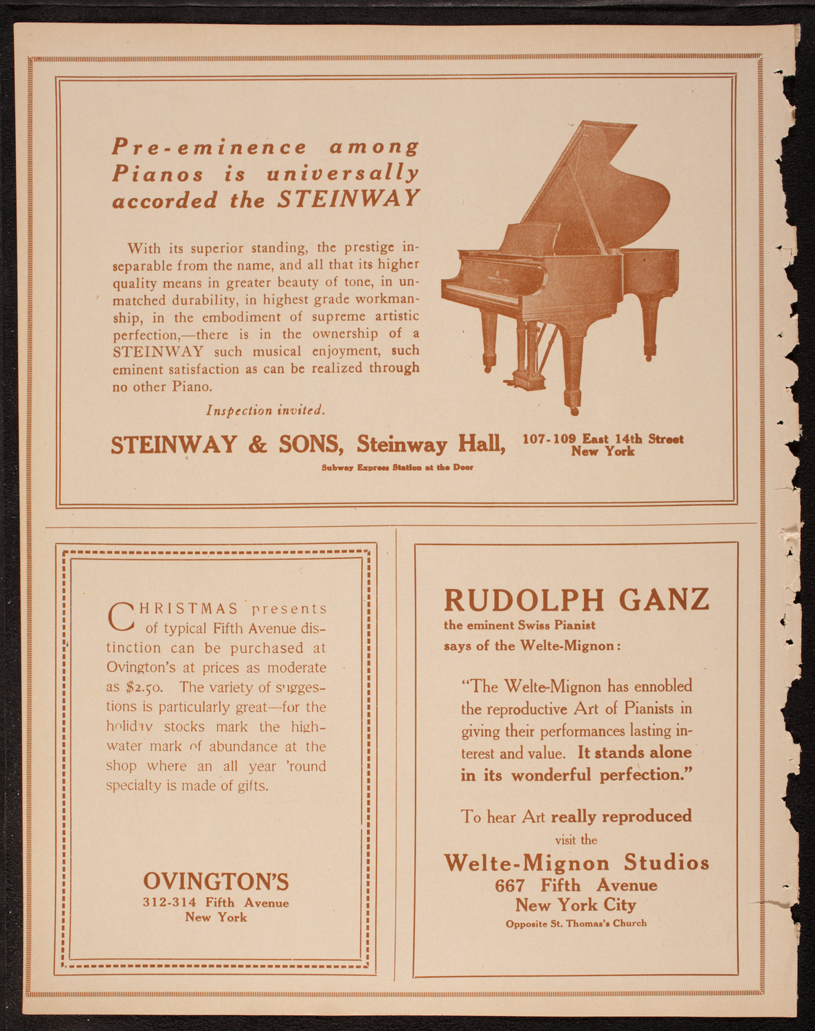 Sophie Braslau, Contralto, December 4, 1917, program page 4