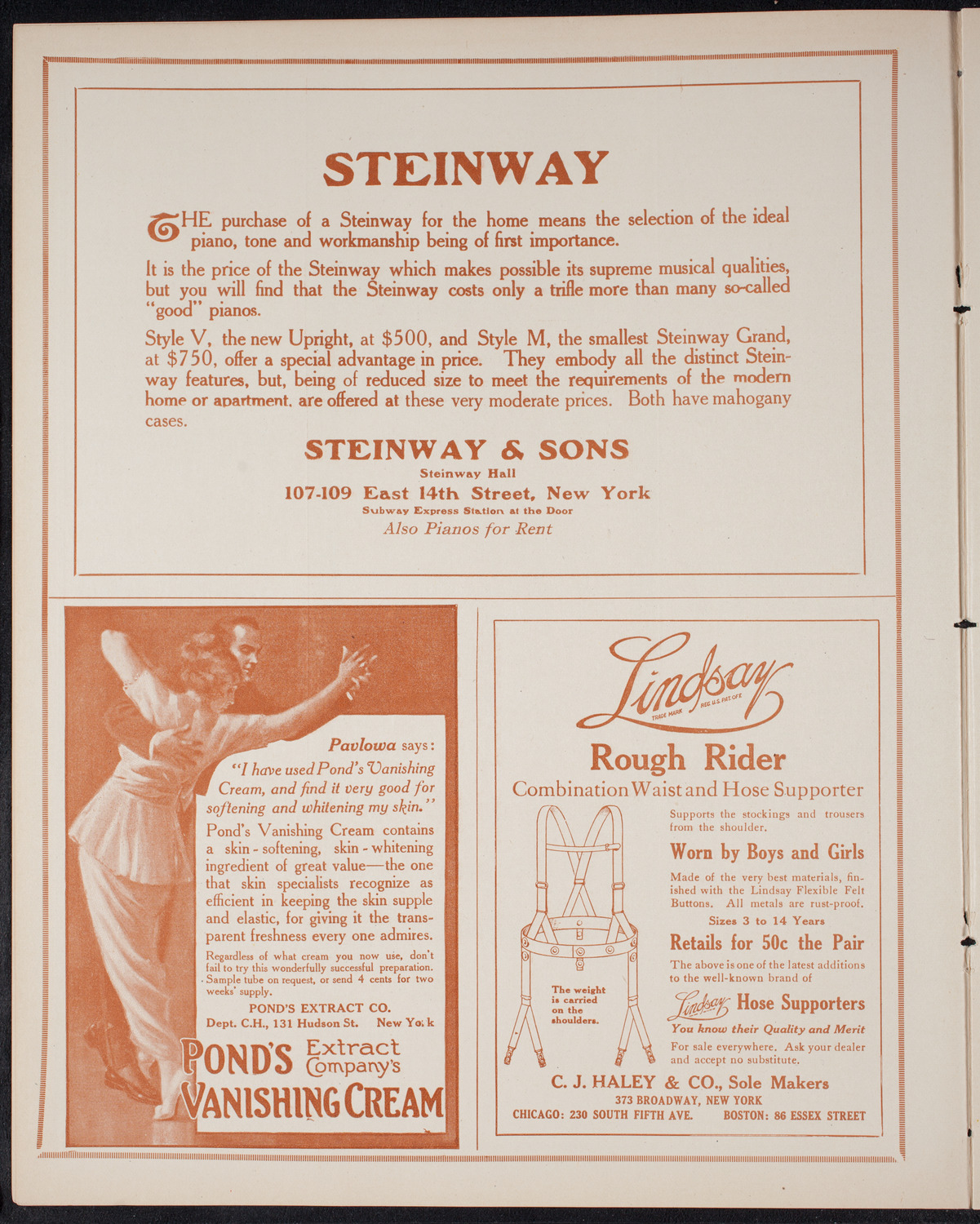 New York Philharmonic, March 26, 1915, program page 4