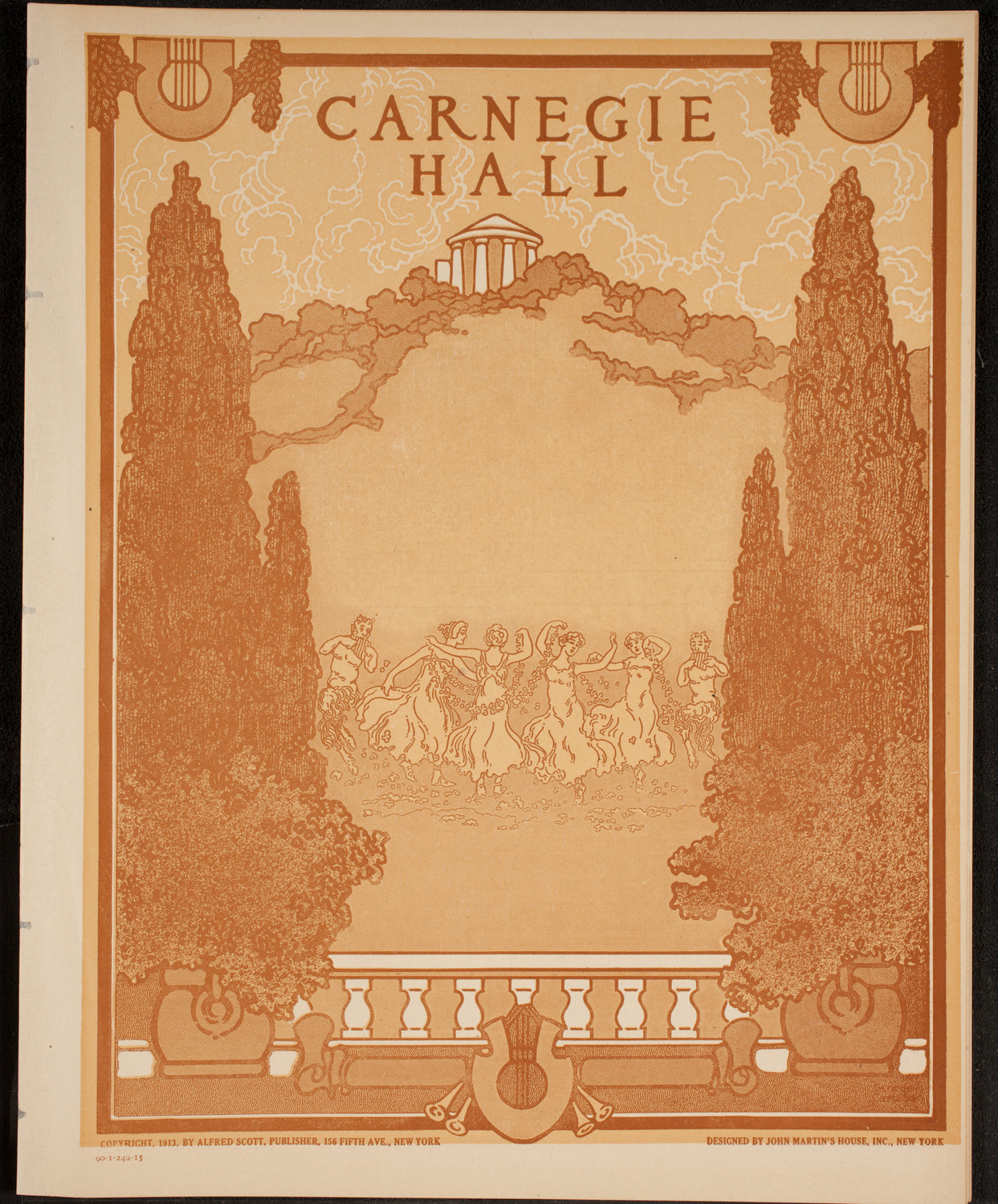 New York Philharmonic, January 24, 1915, program page 1