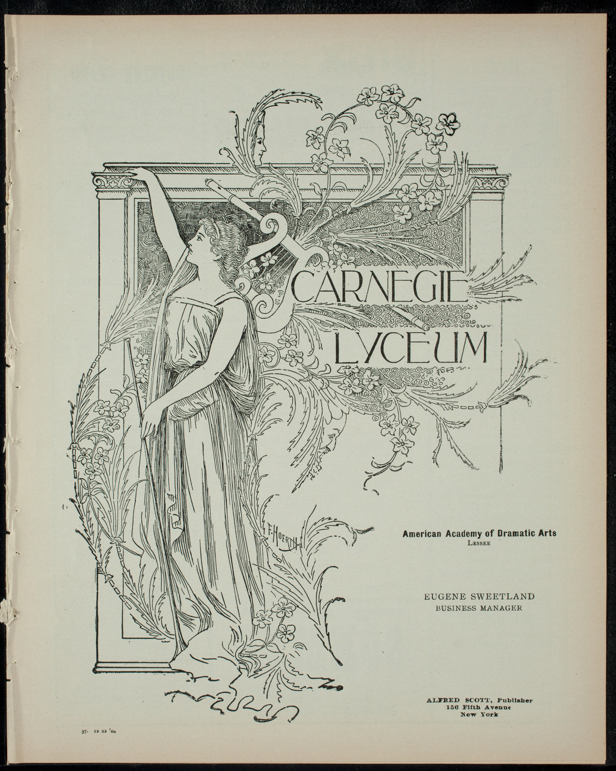 America, by Silas G. Pratt, December 22, 1904, program page 1
