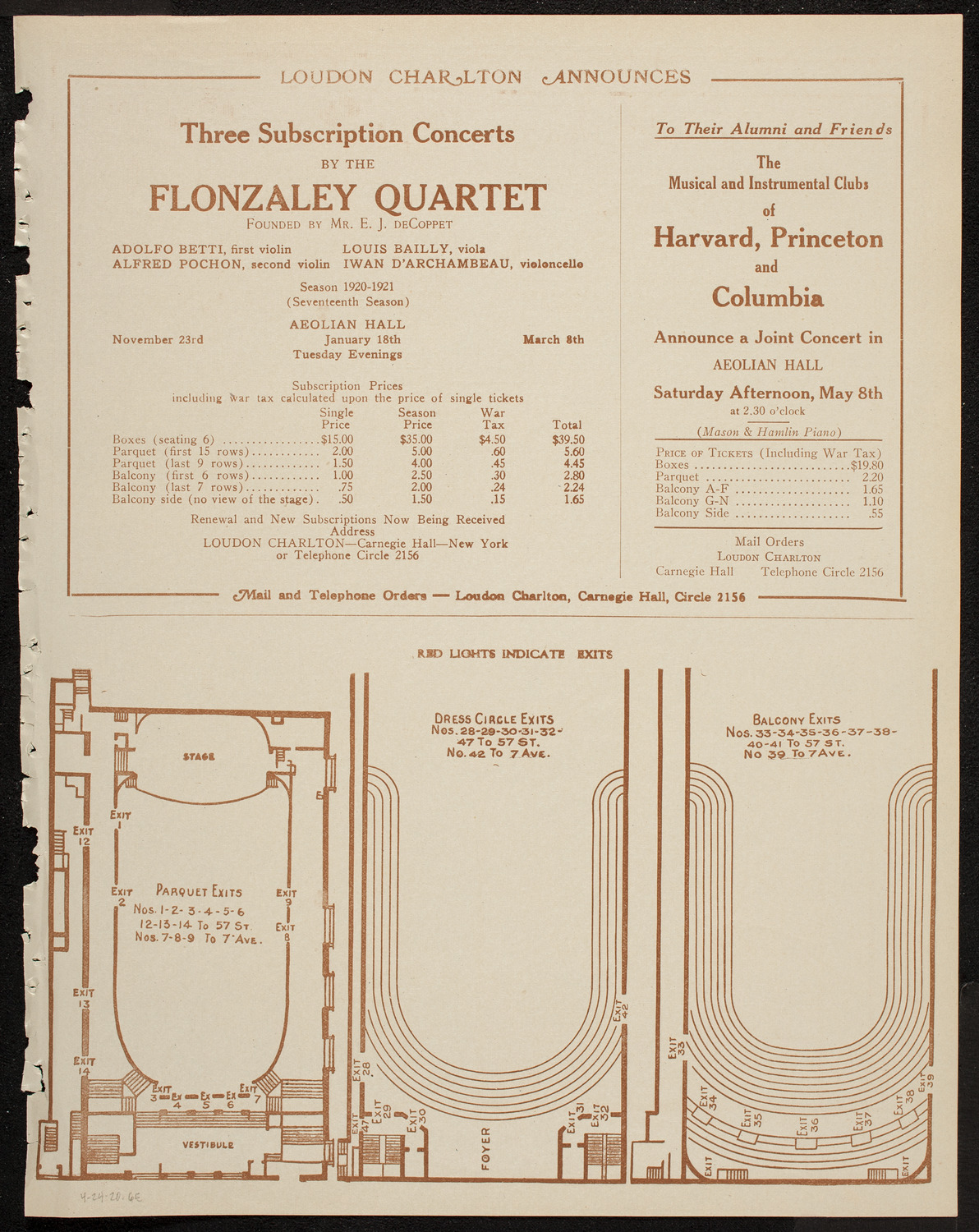 Benefit: Hebrew Veterans Memorial, April 24, 1920, program page 11