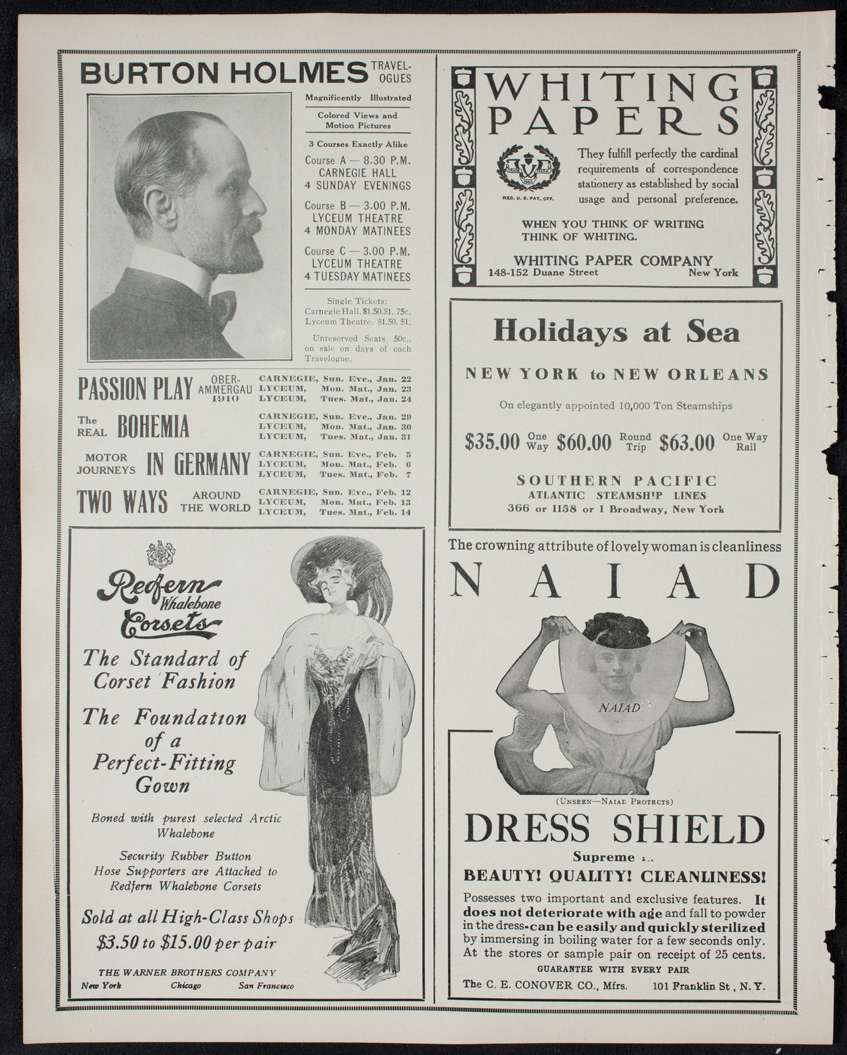 Edmond Clement, Tenor, January 18, 1911, program page 2