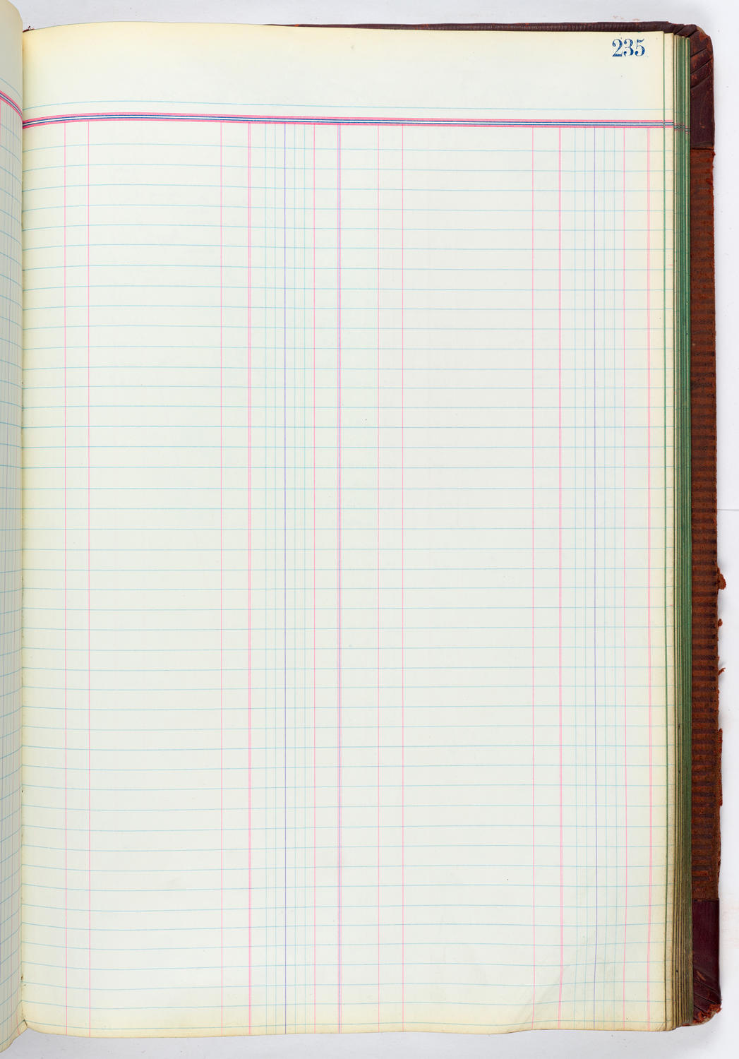 Music Hall Accounting Ledger, volume 4, page 235
