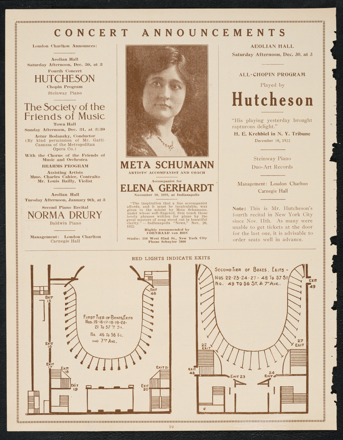 Oratorio Society of New York, December 27, 1922, program page 10