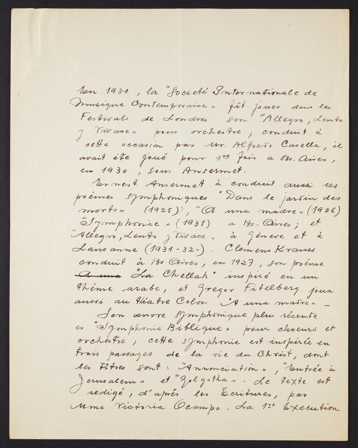 Correspondence from Juan Jose Castro to David Ewen, page 4 of 5