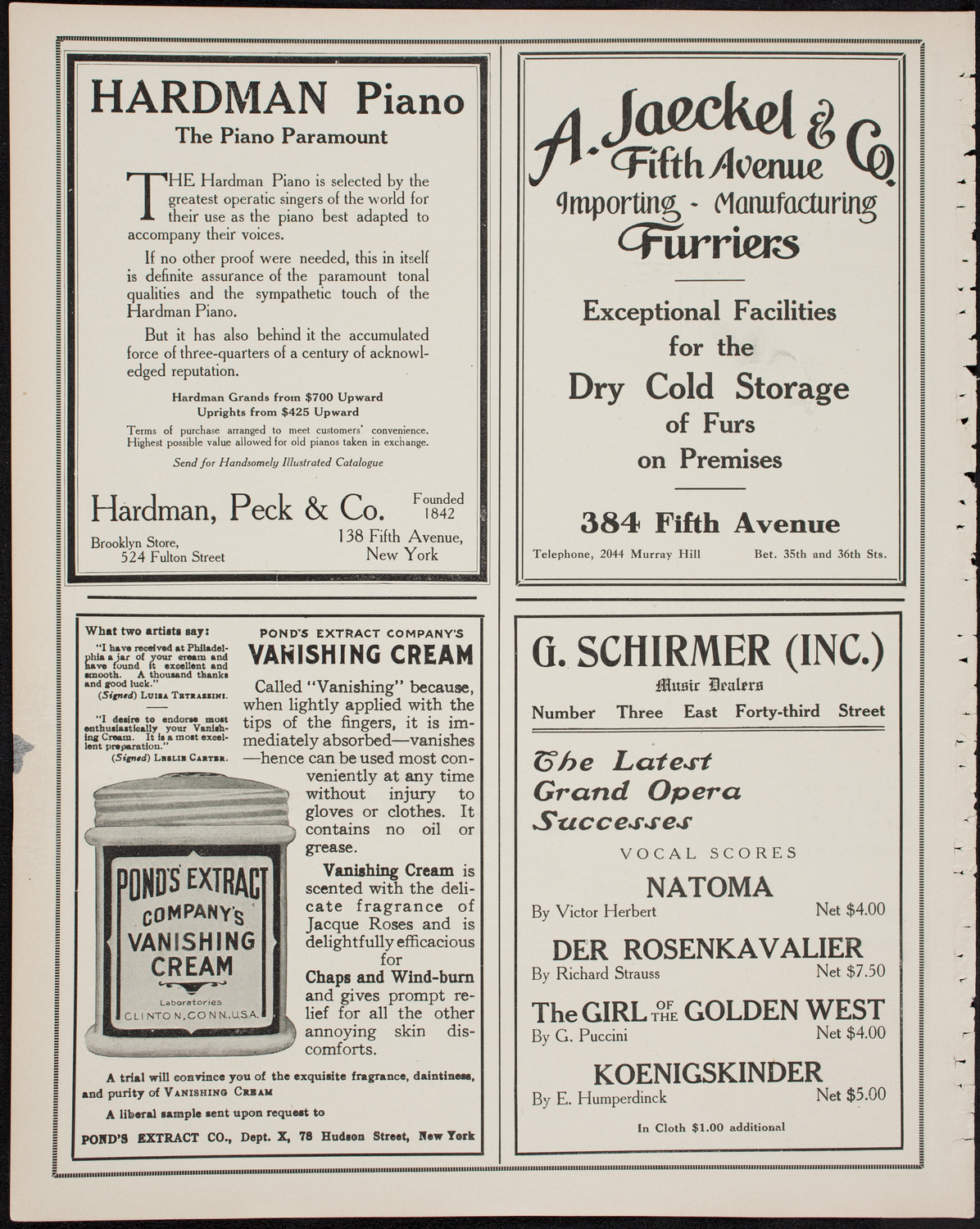 Isadora Duncan, Dancer, with the New York Symphony Orchestra, March 31, 1911, program page 8