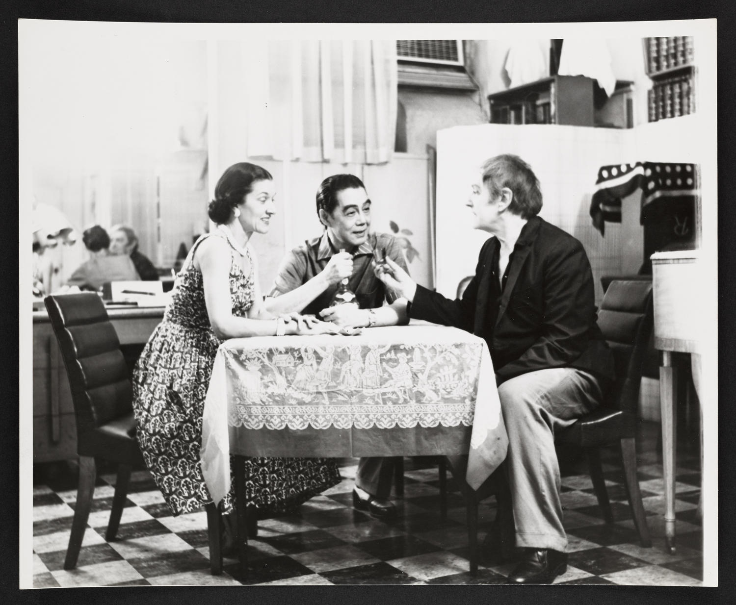 Yeichi Nimura, Lisan Kay, and Paul Swan in Ballet Arts, Carnegie Hall Studio #60, September 3, 1960