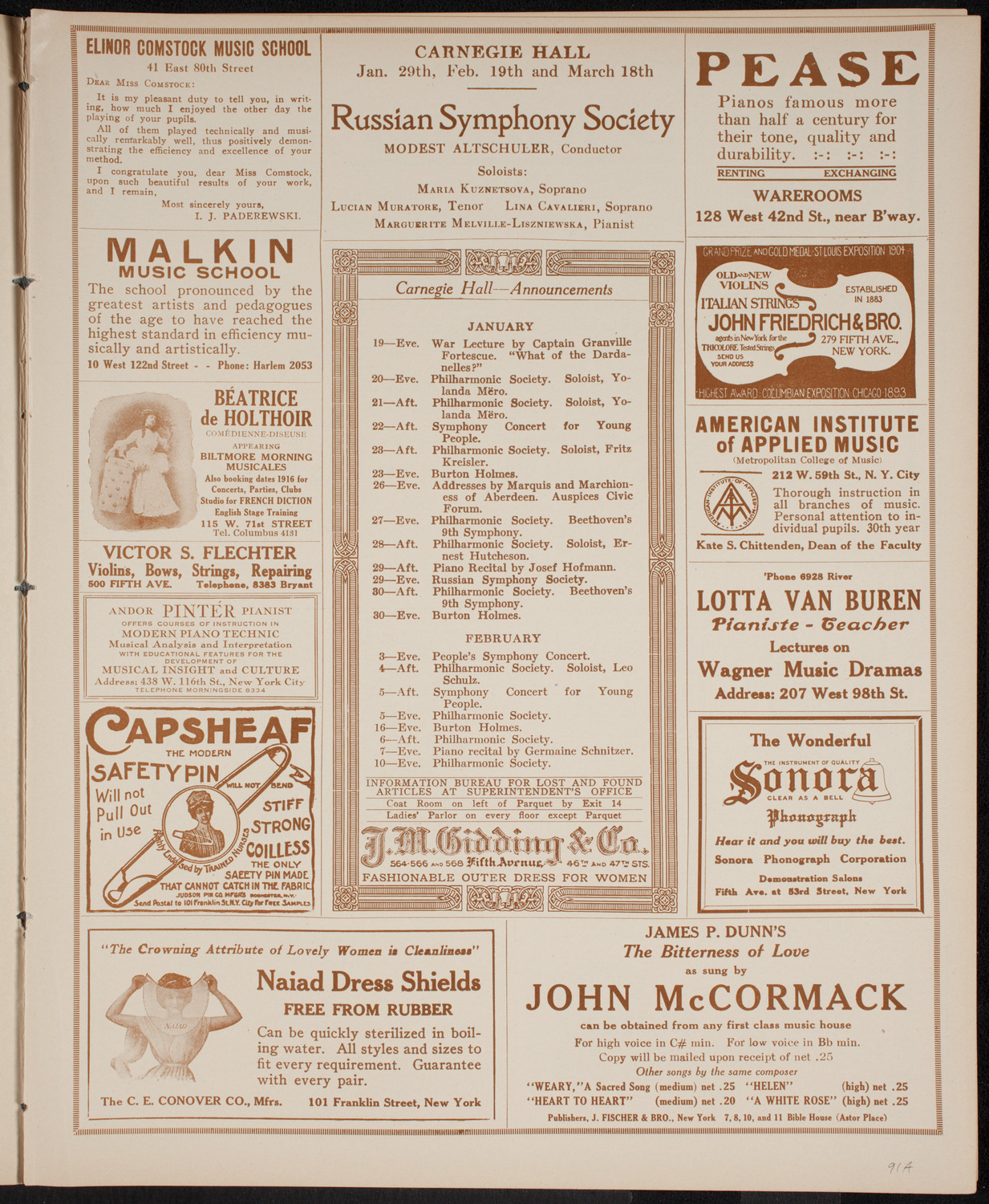 Burton Holmes Travelogue: Florida, January 16, 1916, program page 3