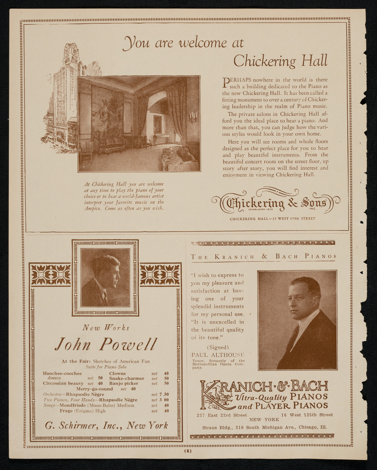 State Symphony Orchestra of New York, November 4, 1925, program page 6